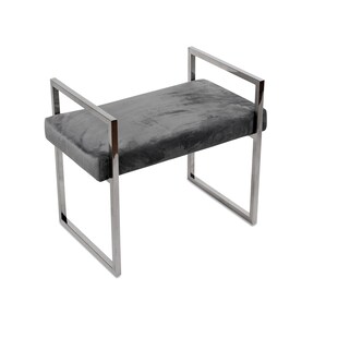 formano Hocker Edelstahl mit Samtpolster 