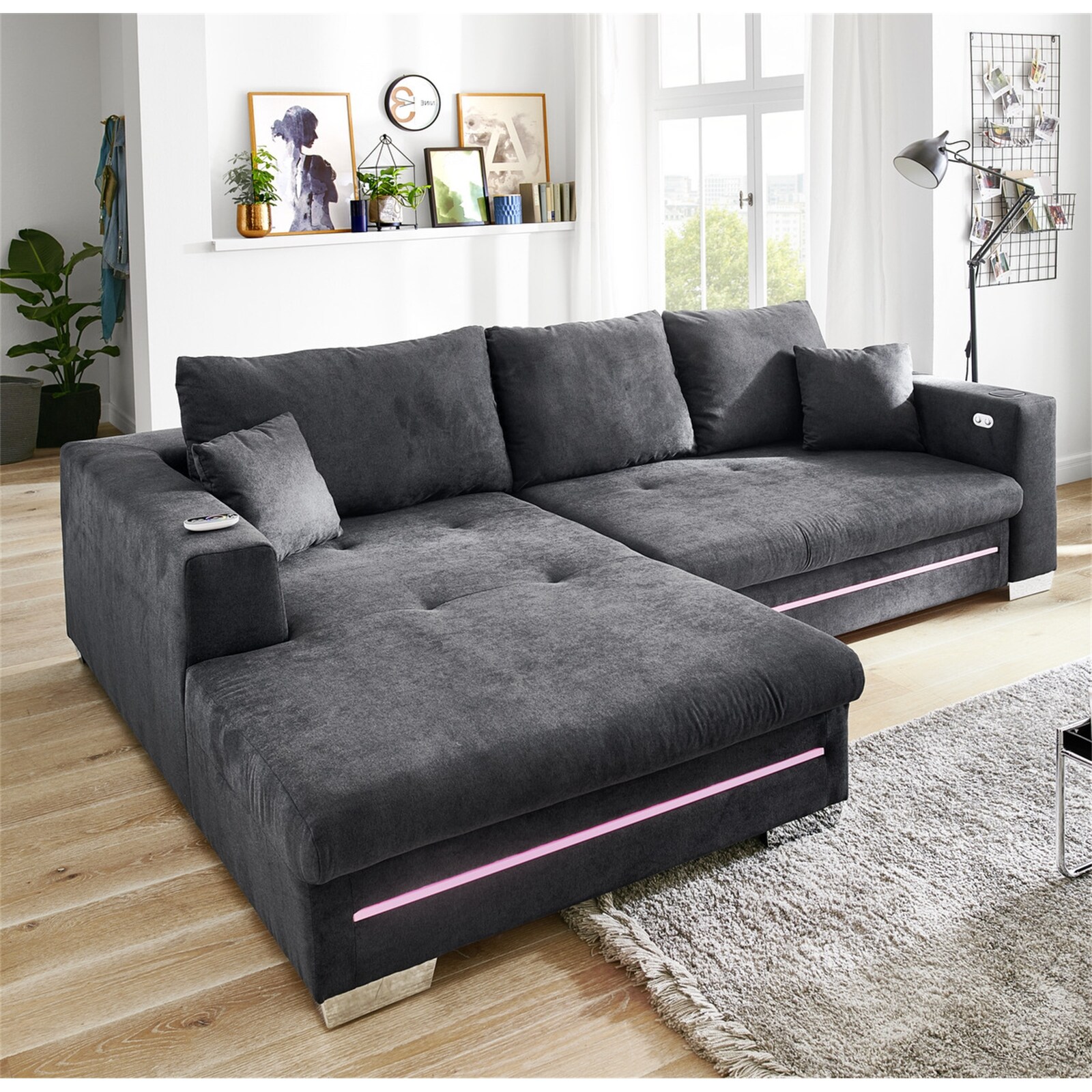 HTI-Living Wohnlandschaft Otto links Aurora 