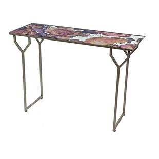 formano Konsole, Spiegelglas, Blumenmuster Metallfüße 