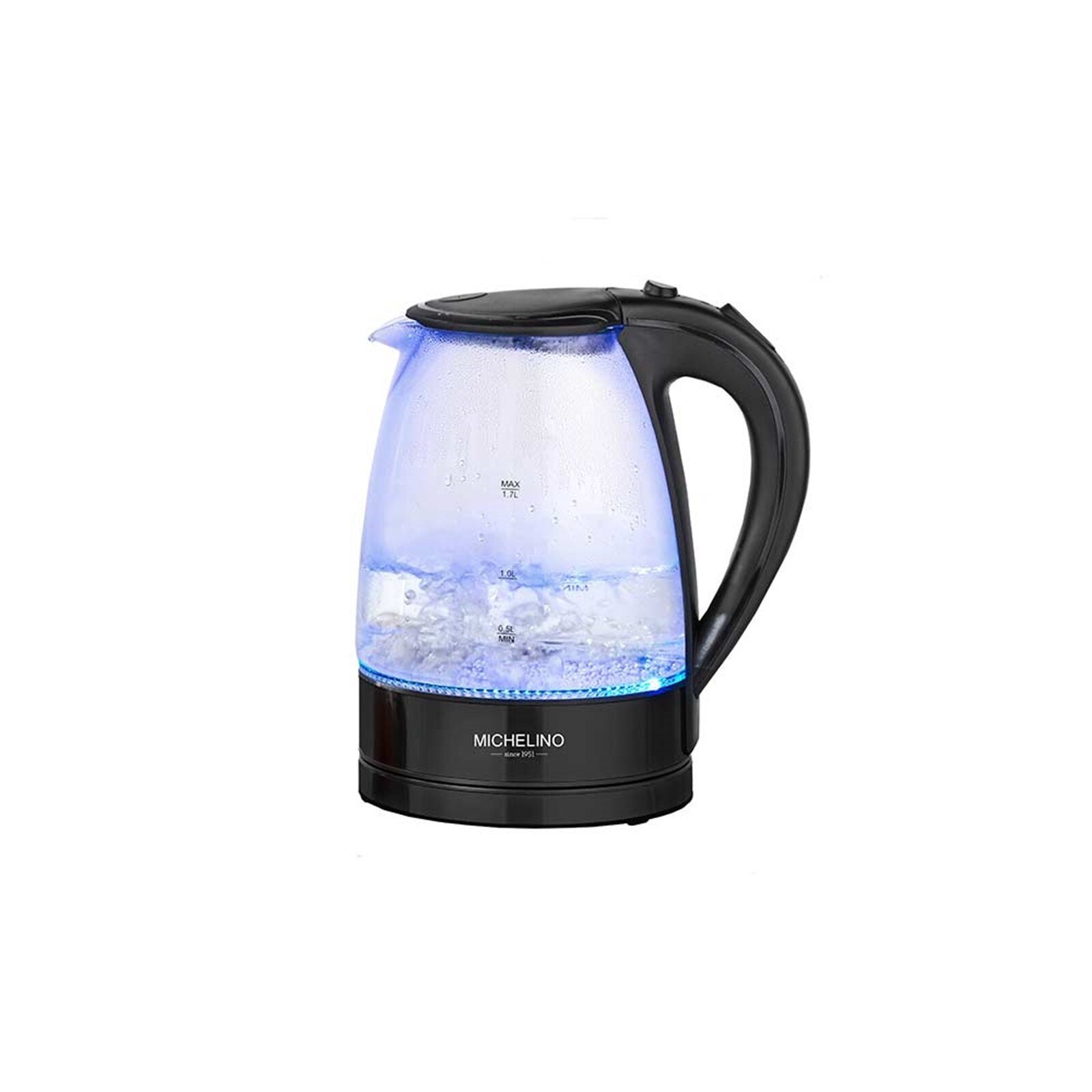 Wasserkocher aus Glas 1,7 Liter mit LED Beleuchtung