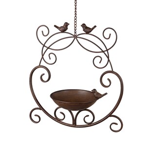 formano Vogeltränke Metall Hängend dekorative Schale wetterfest für Garten und Balkon 