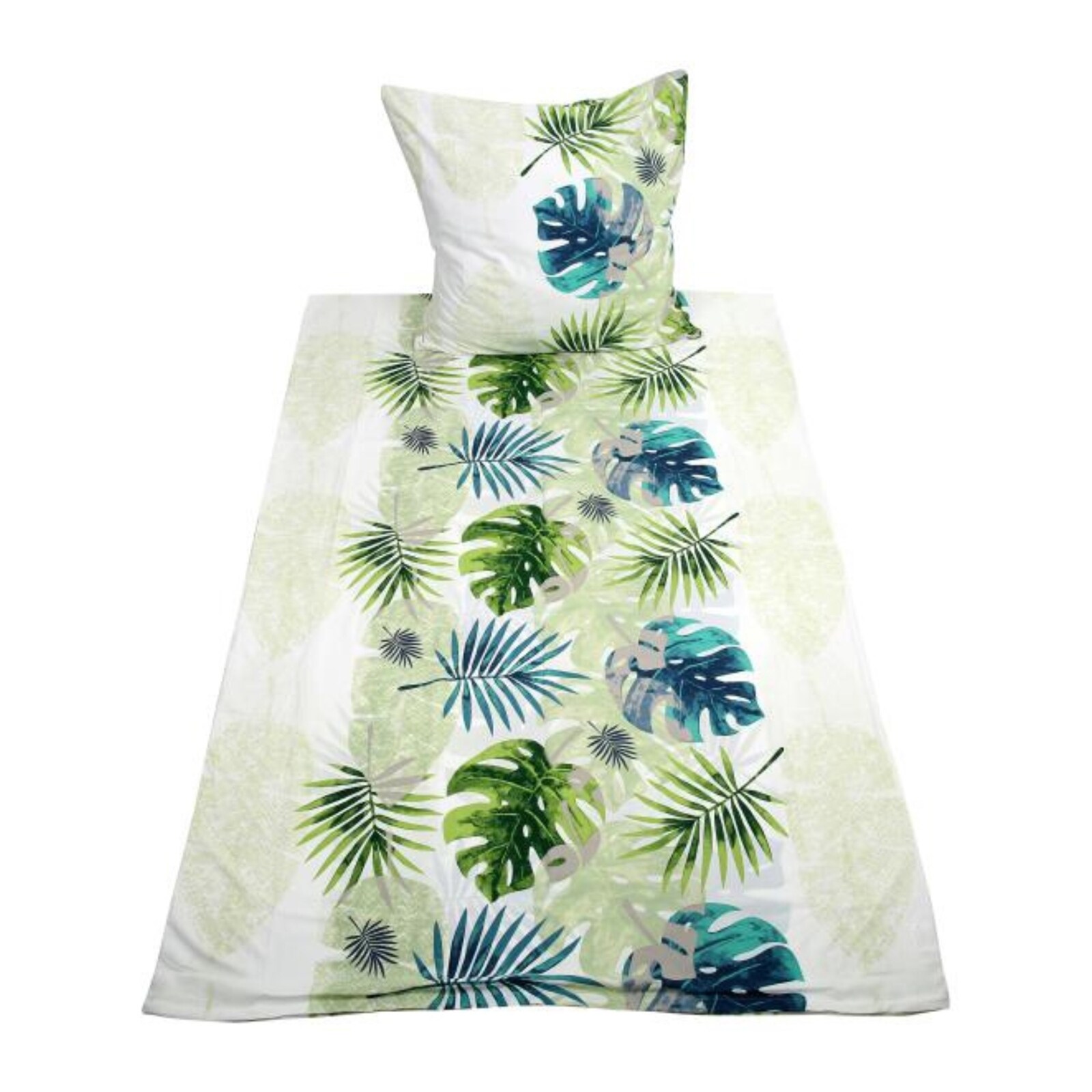 HTI-Living Bettw&auml;sche 2-teiliges Set 135 x 200 Monstera 
