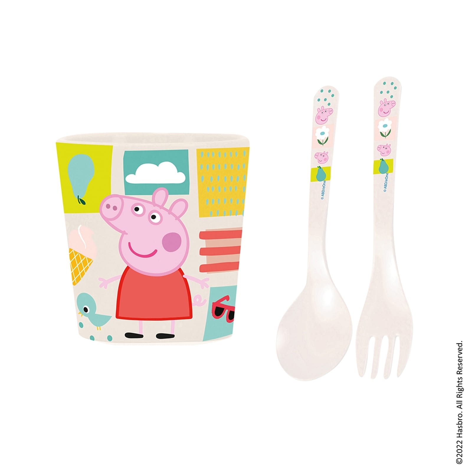 Koziol Becher und Besteckset f&uuml;r Kinder EASY EATER SET PEPPA PIG 