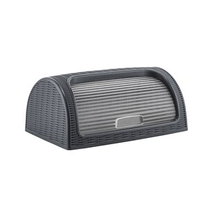 Michelino Brotkasten in Rattanoptik Anthrazit 