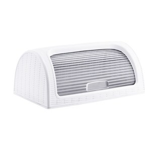 Michelino Brotkasten in Rattanoptik Weiß 