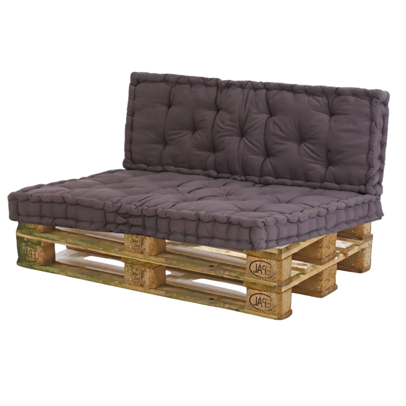 HTI-Living Sitzkissen Set Braun Palettenkissen 