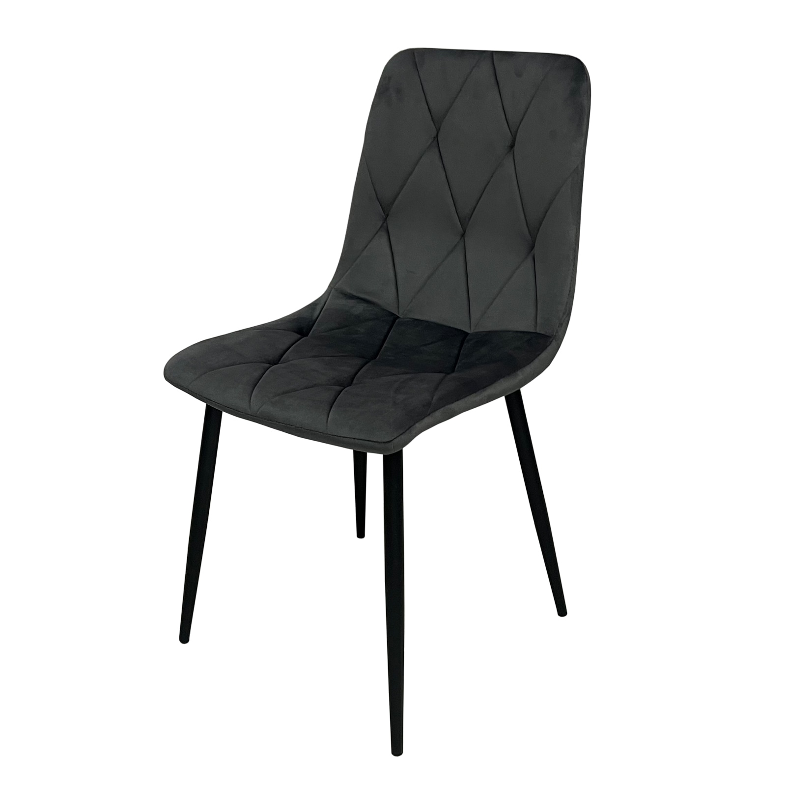 HTI-Living Stuhl Mesa Eco Velvet Grau 