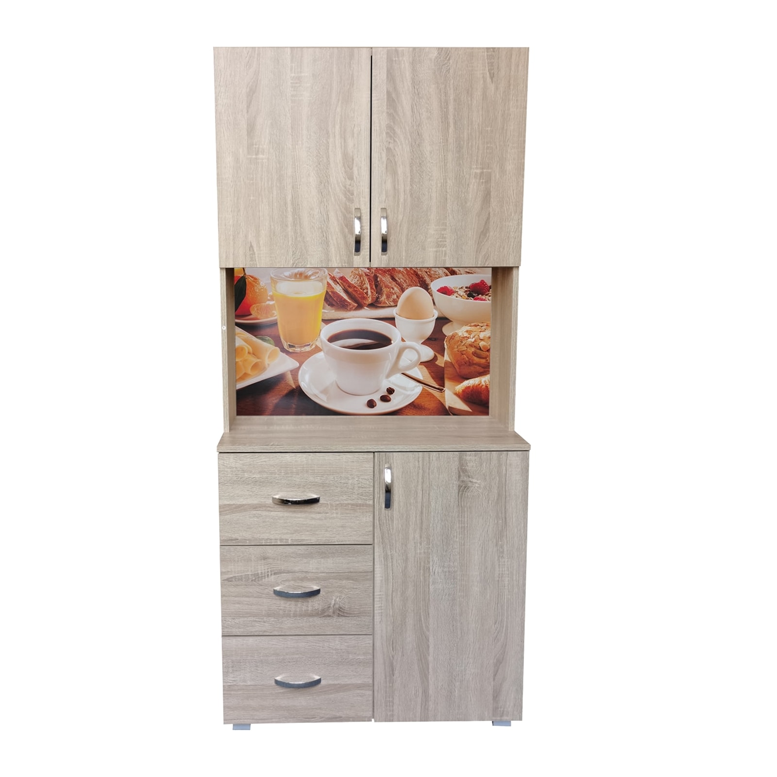HTI-Living K&uuml;chenbuffet 3 Schubladen Blanca Bistro 