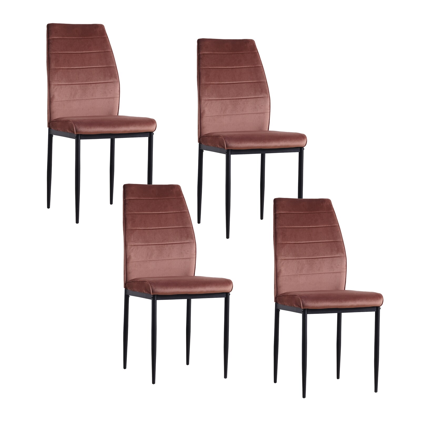 HTI-Living Stuhl Madison Velvet Braun 