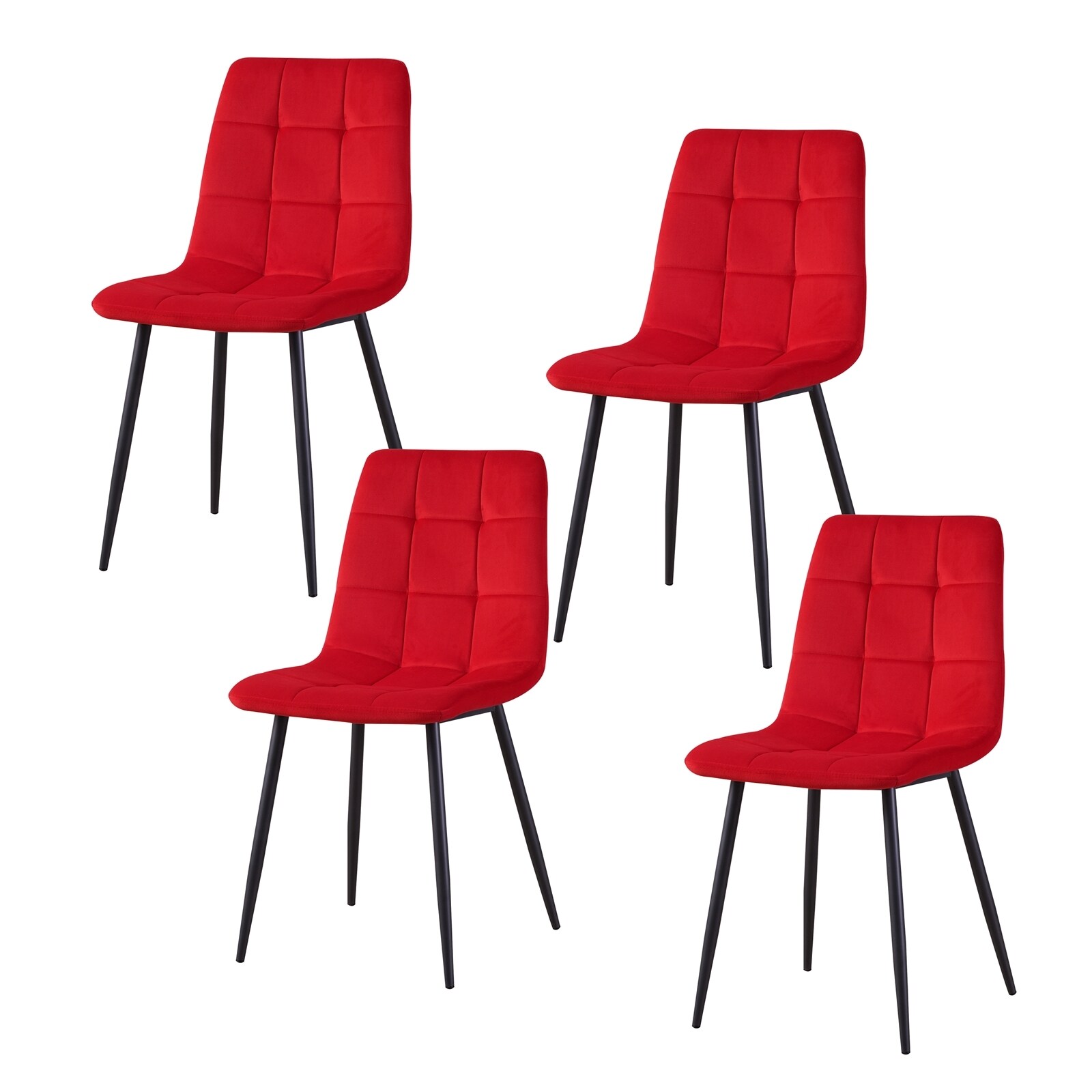 HTI-Living Stuhl Mesa Velvet Rot 