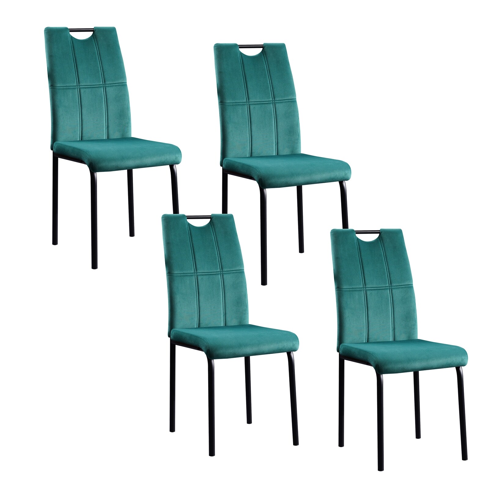 HTI-Living Stuhl Denton Velvet Gr&uuml;n 