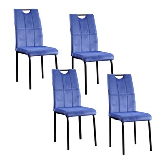 HTI-Living Stuhl Denton Velvet Blau 