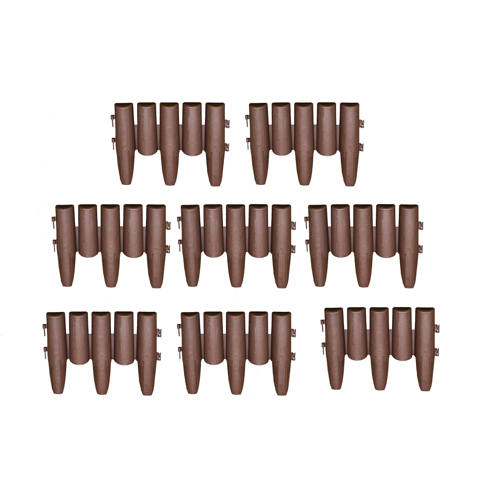 HTI-Living Beeteinfassung Palisade 8-teilig Nessa 