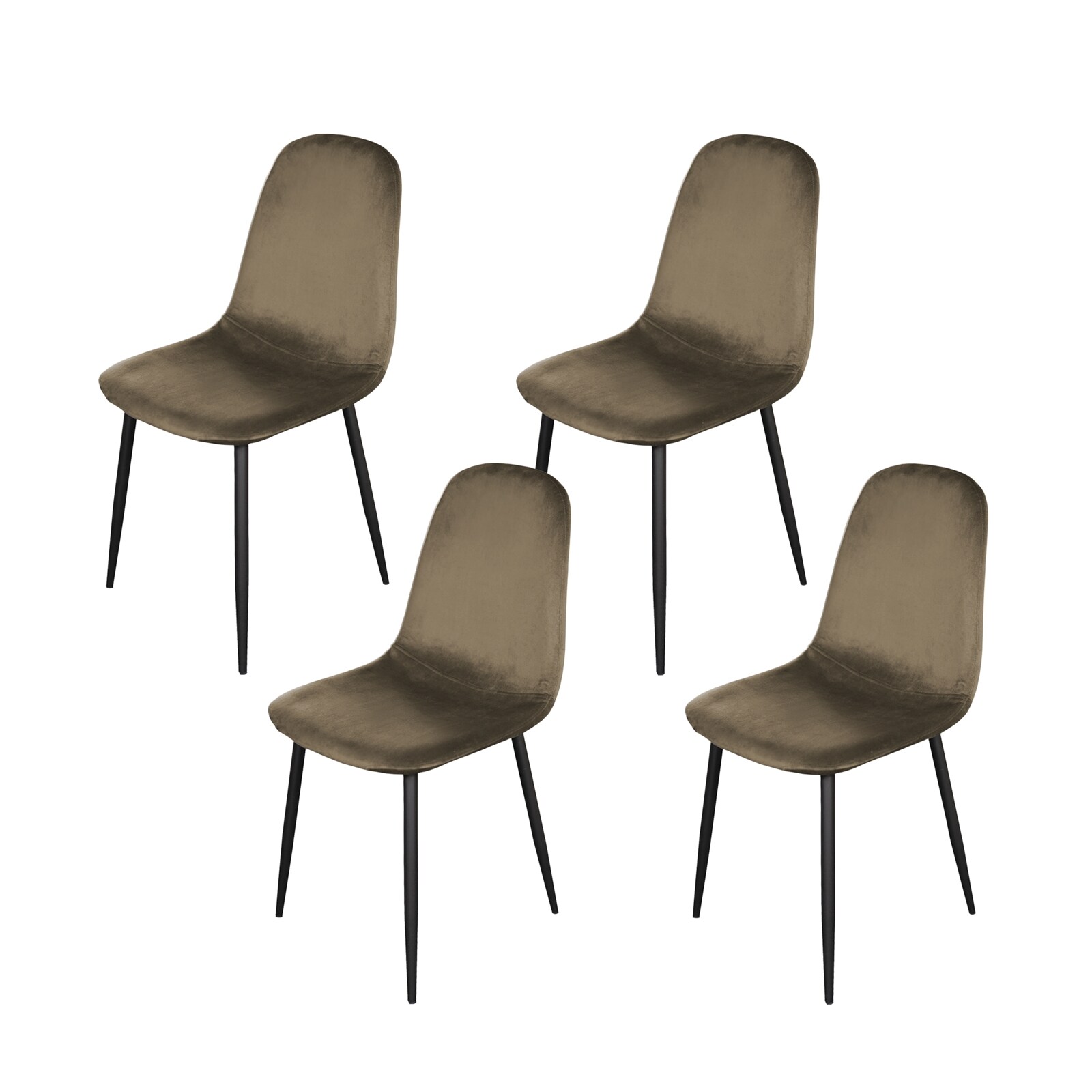 HTI-Living Stuhl Savannah Velvet Braun 