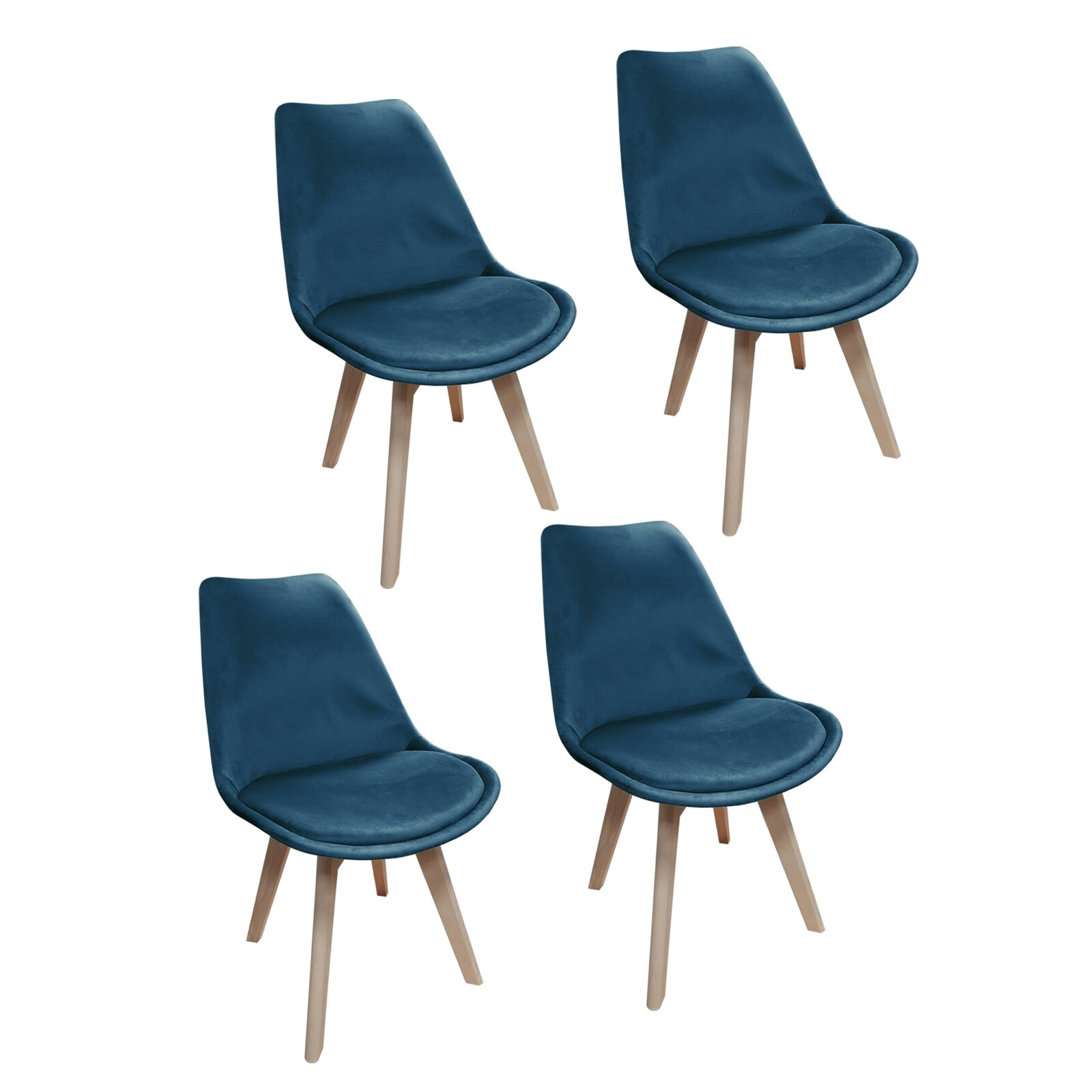 HTI-Living Stuhl Atlanta Velvet Blau 