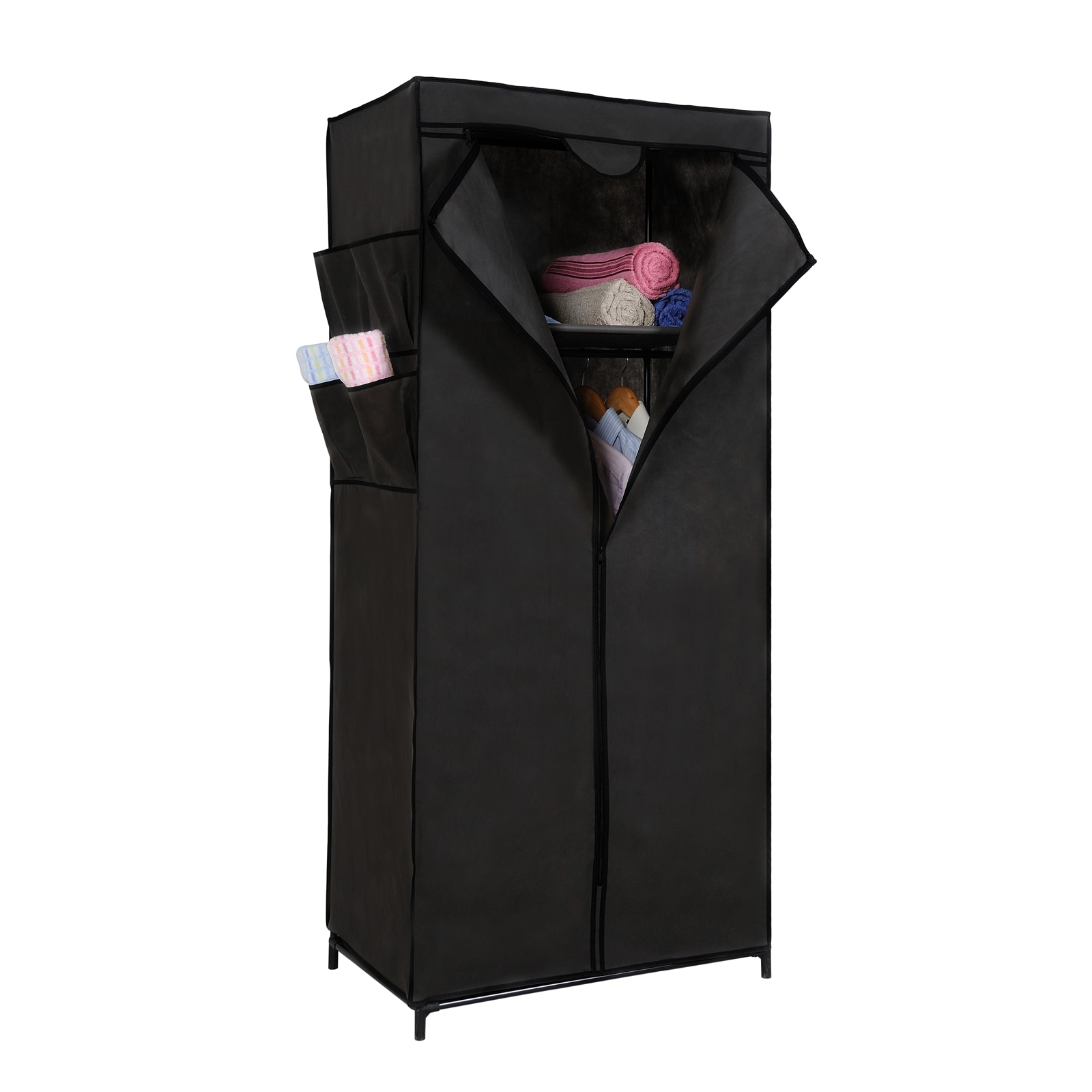 HTI-Living Stoffschrank L Lena Dunkelgrau 