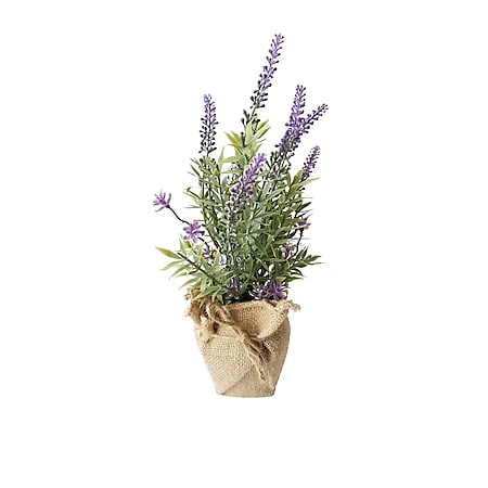 HTI-Living Lavendeltopf 26 cm Kunstpflanze Flora 