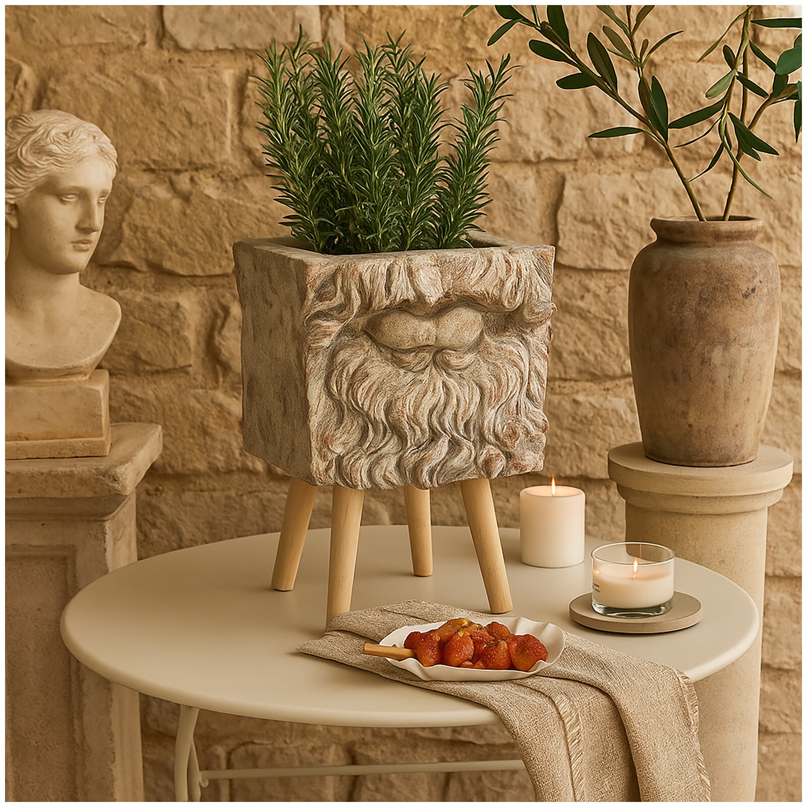 HTI-Living Pflanzgef&auml;&szlig; Apollon Blumenk&uuml;bel Mund 