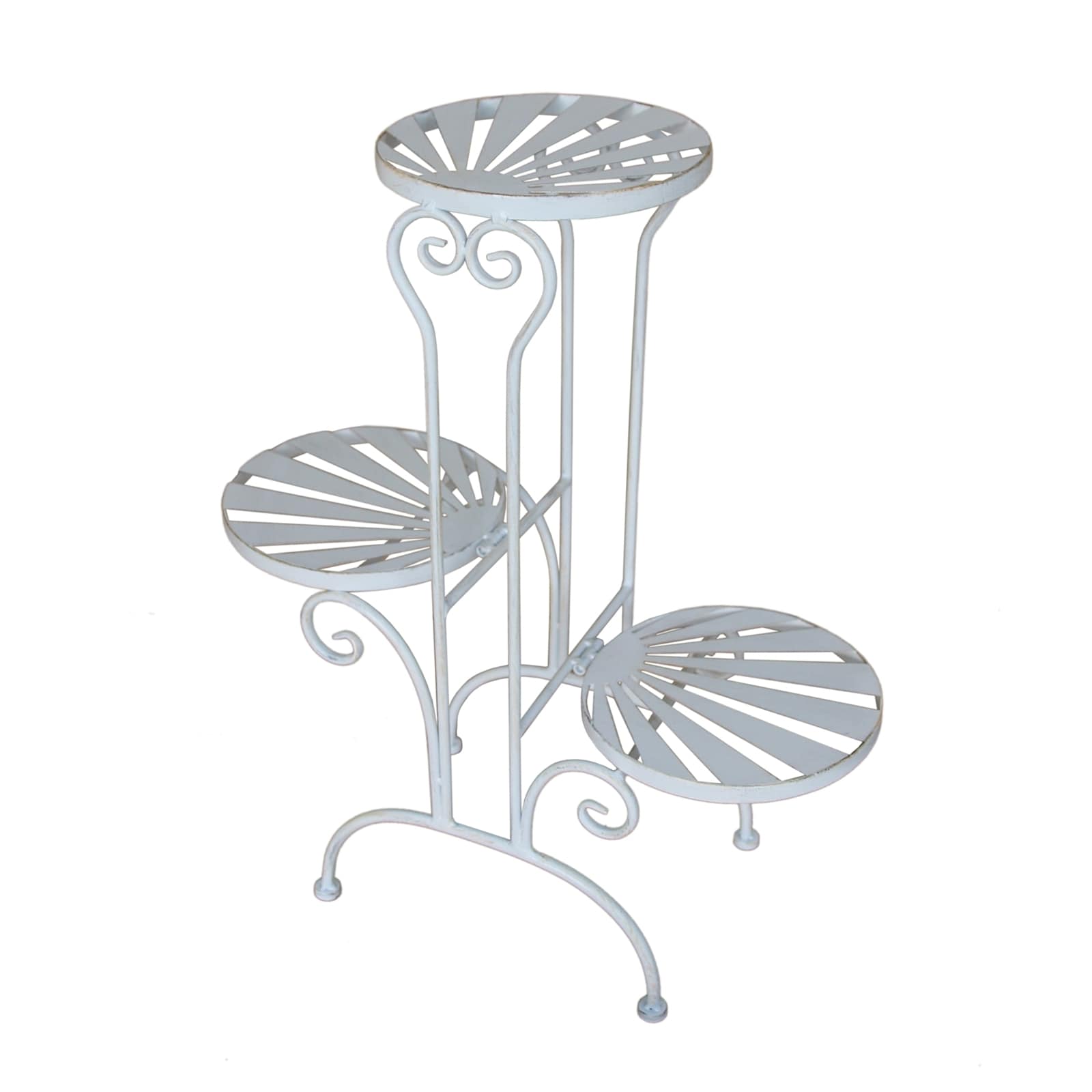 HTI-Living Pflanzenst&auml;nder CELIA Blumentreppe im Vintage-Stil mit 3 Ebenen 