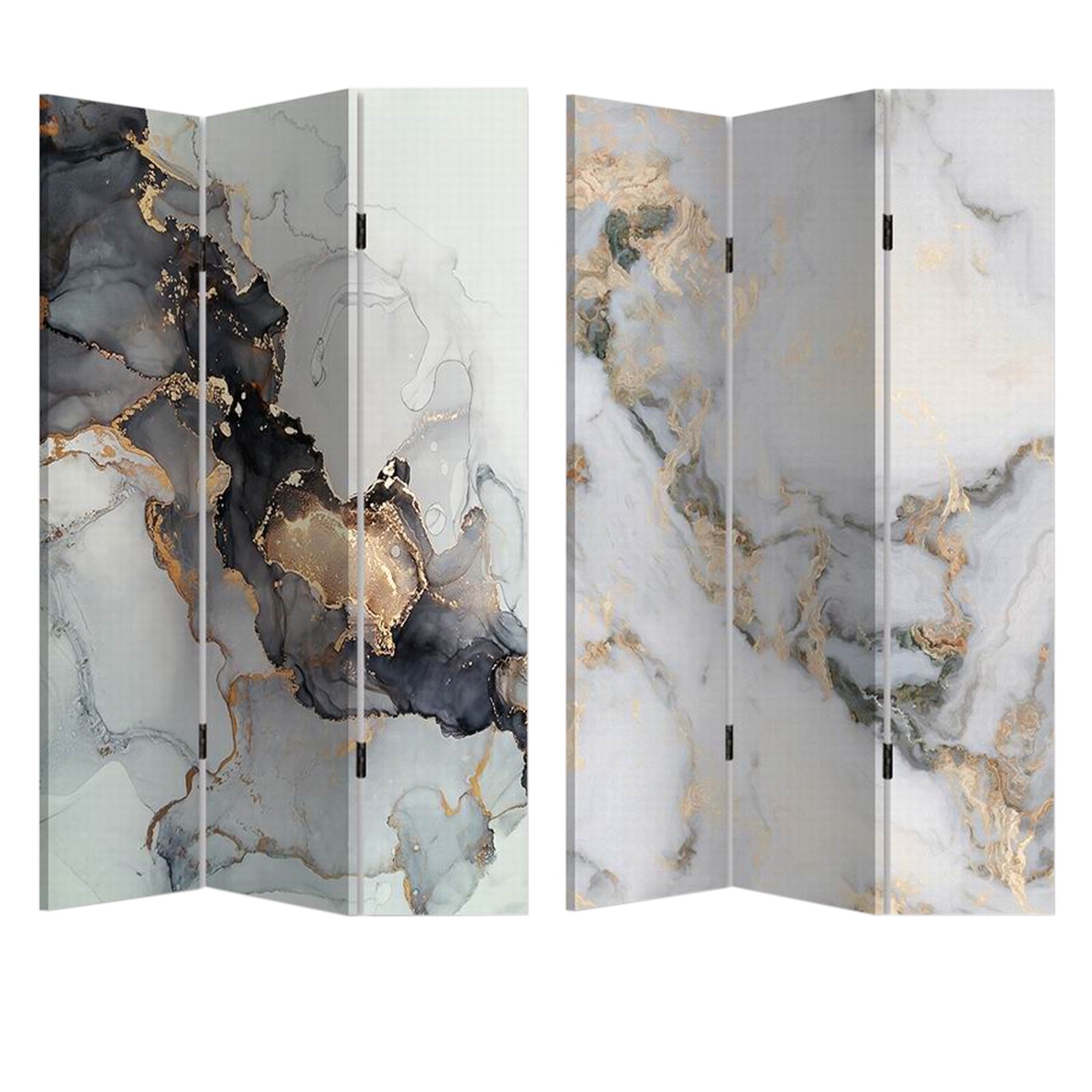 HTI-Living Paravent Marmor Strukturen