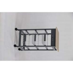 HTI-Living Küchenrollwagen mit Metallkörben Skandi 