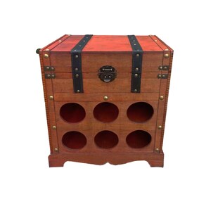 HTI-Living Weinregal Truhe für 6 Flaschen Alistair 