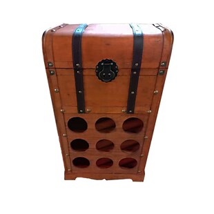 HTI-Living Weinregal Truhe für 9 Flaschen Alistair 