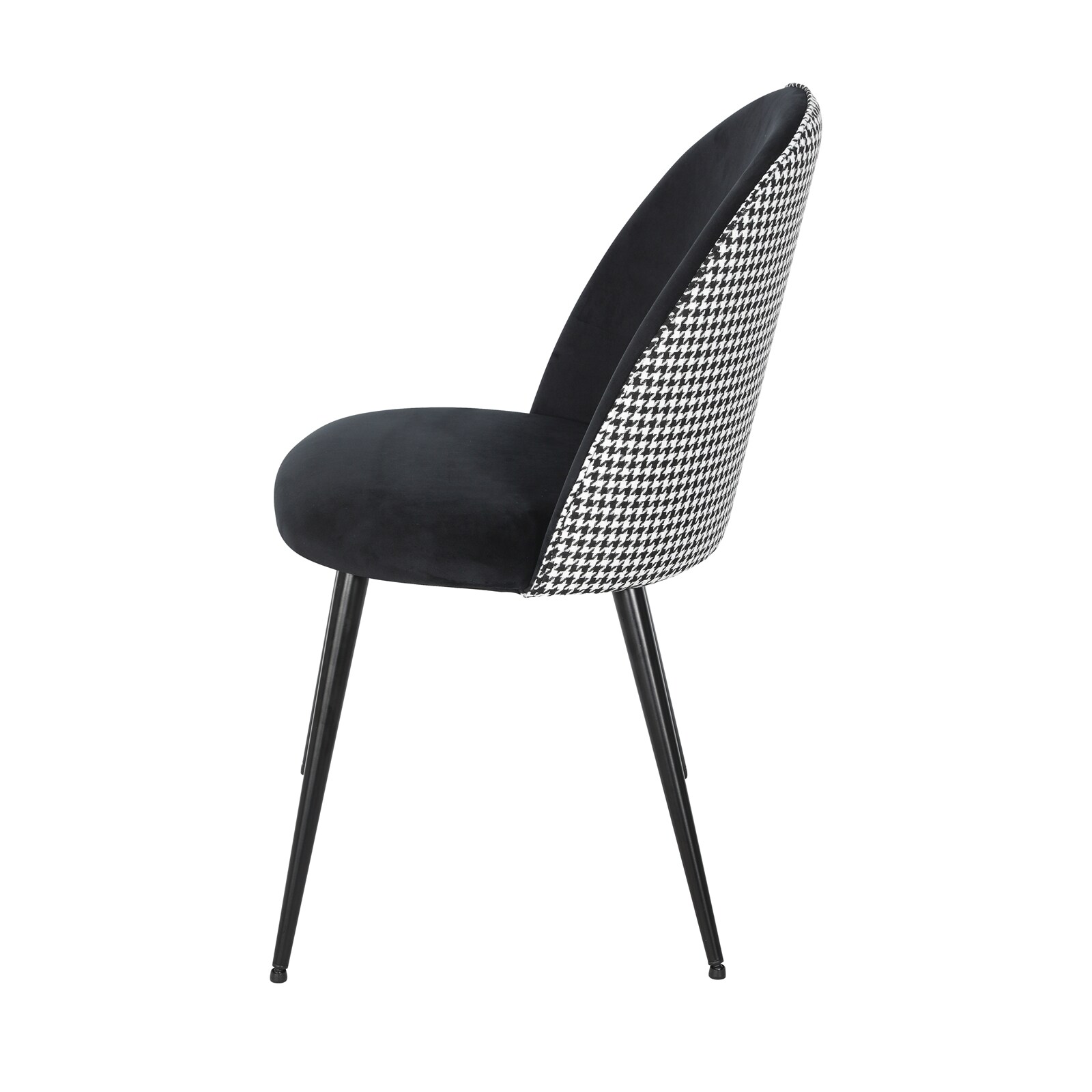 HTI-Living Stuhl Tampa Hahnentritt Schwarz-Wei&szlig; 