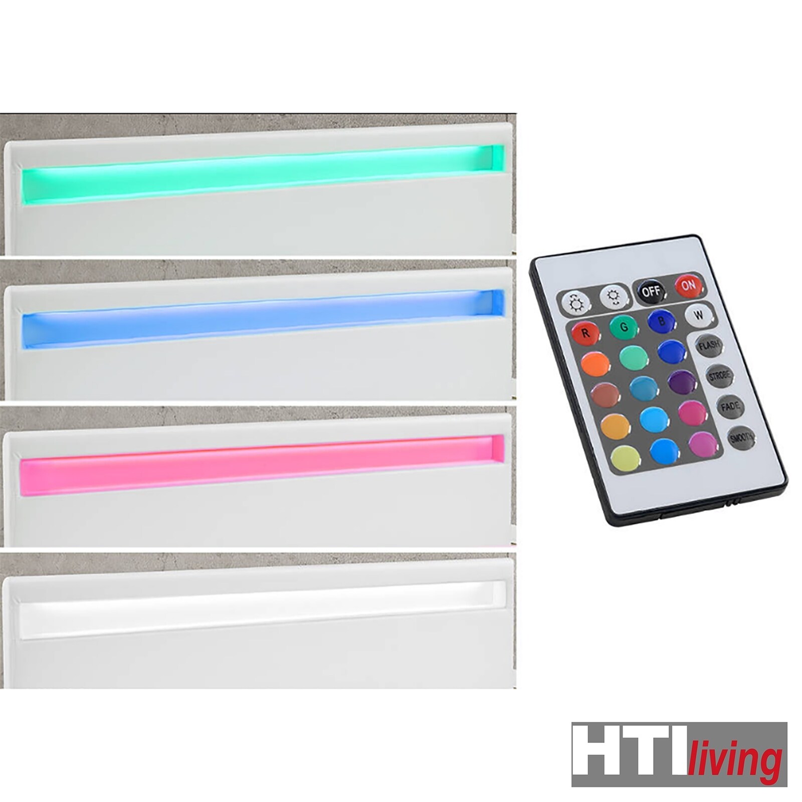 HTI-Living Bett mit LED-Licht 90 x 200 cm Nick 
