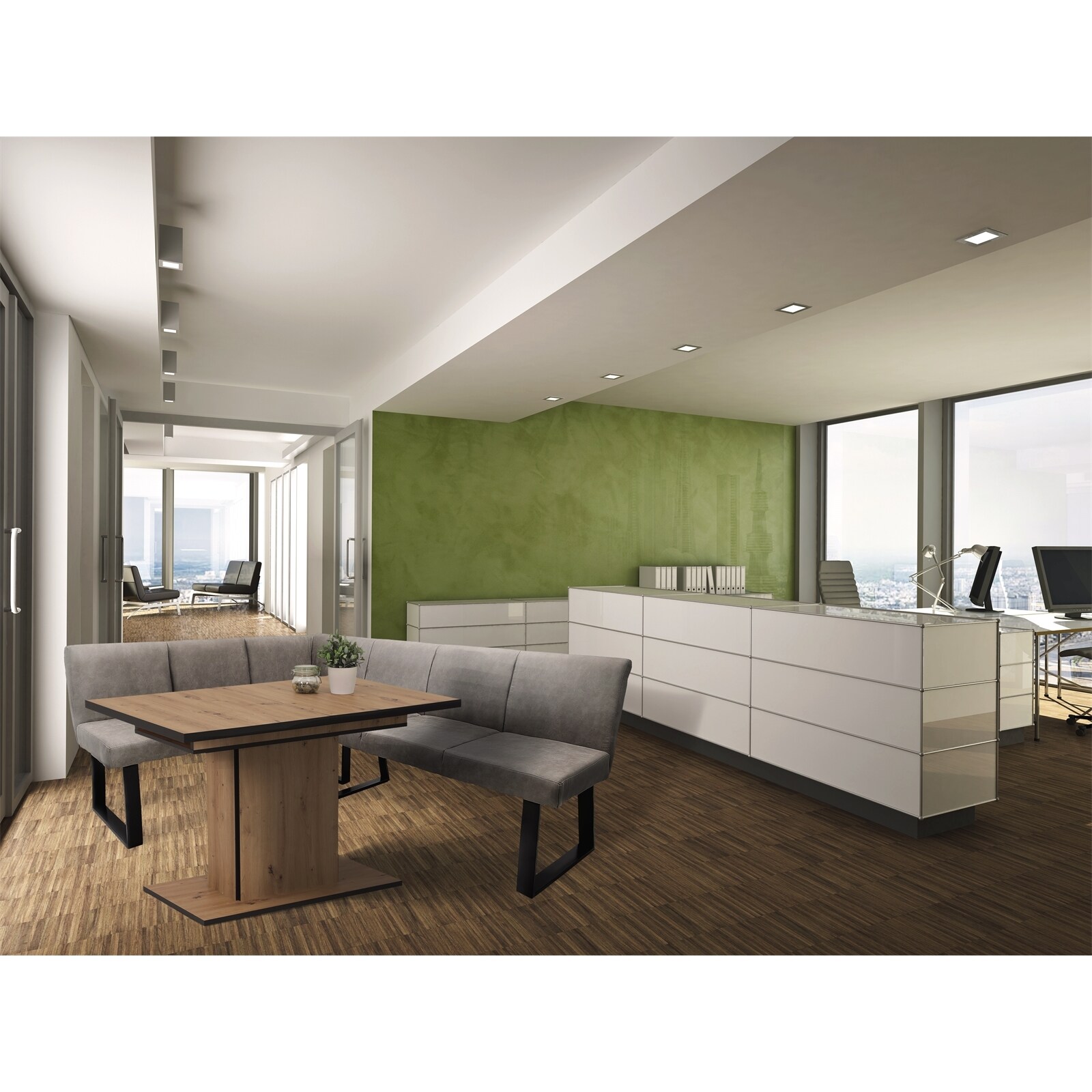 HTI-Living Eckbank 152 x 192 cm Vemal kurzer Schenkel links 