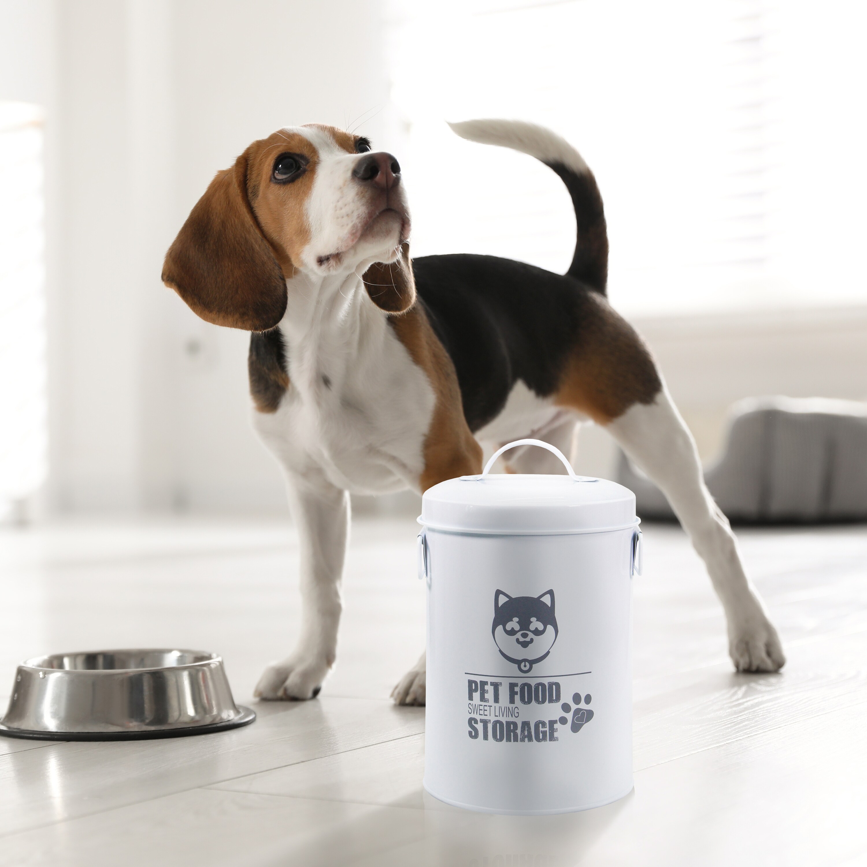 HTI-Living Vorratsdose Tierfutter rund Landhaus 