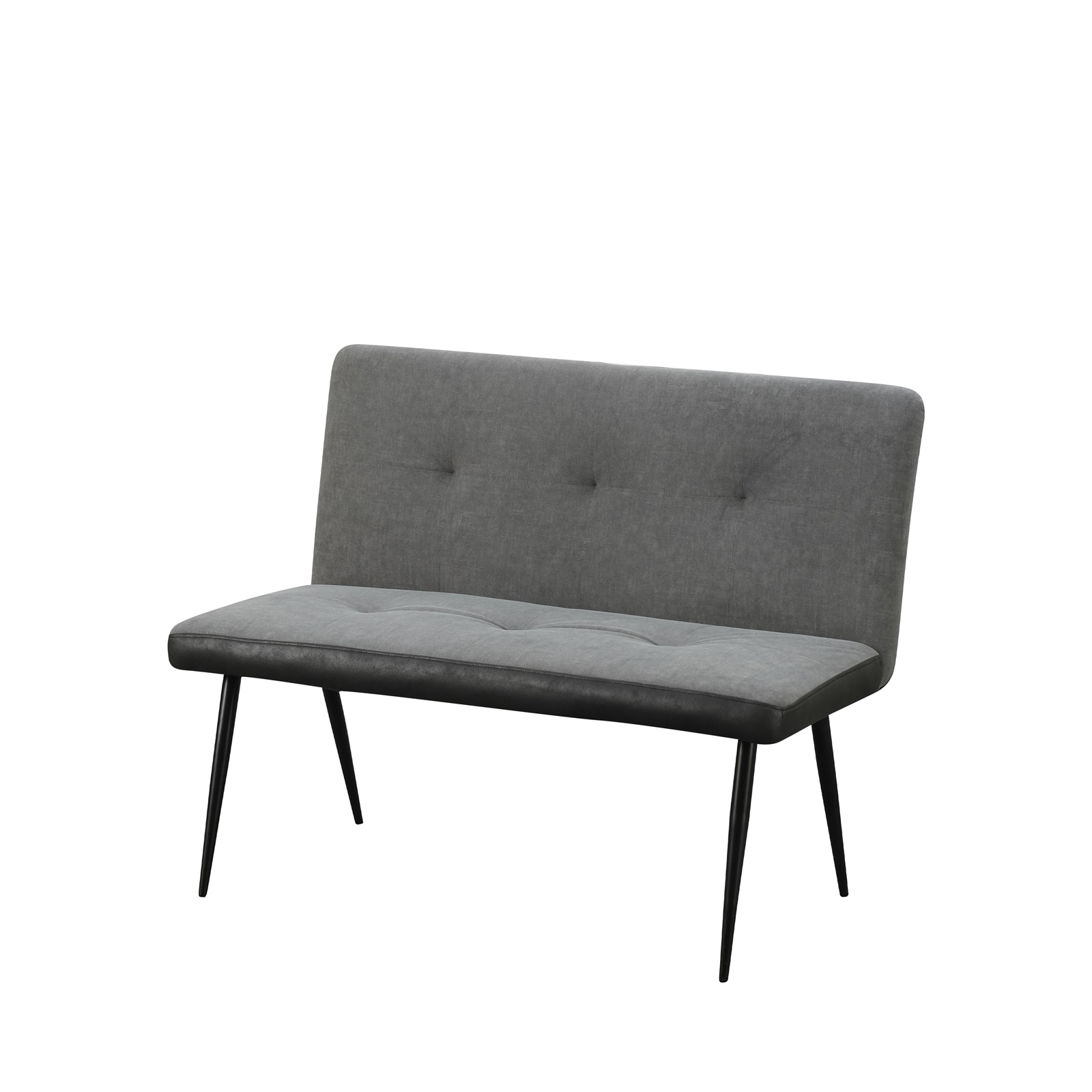 HTI-Living 2-Sitzer Bank Anthrazit/Grau Joschka 