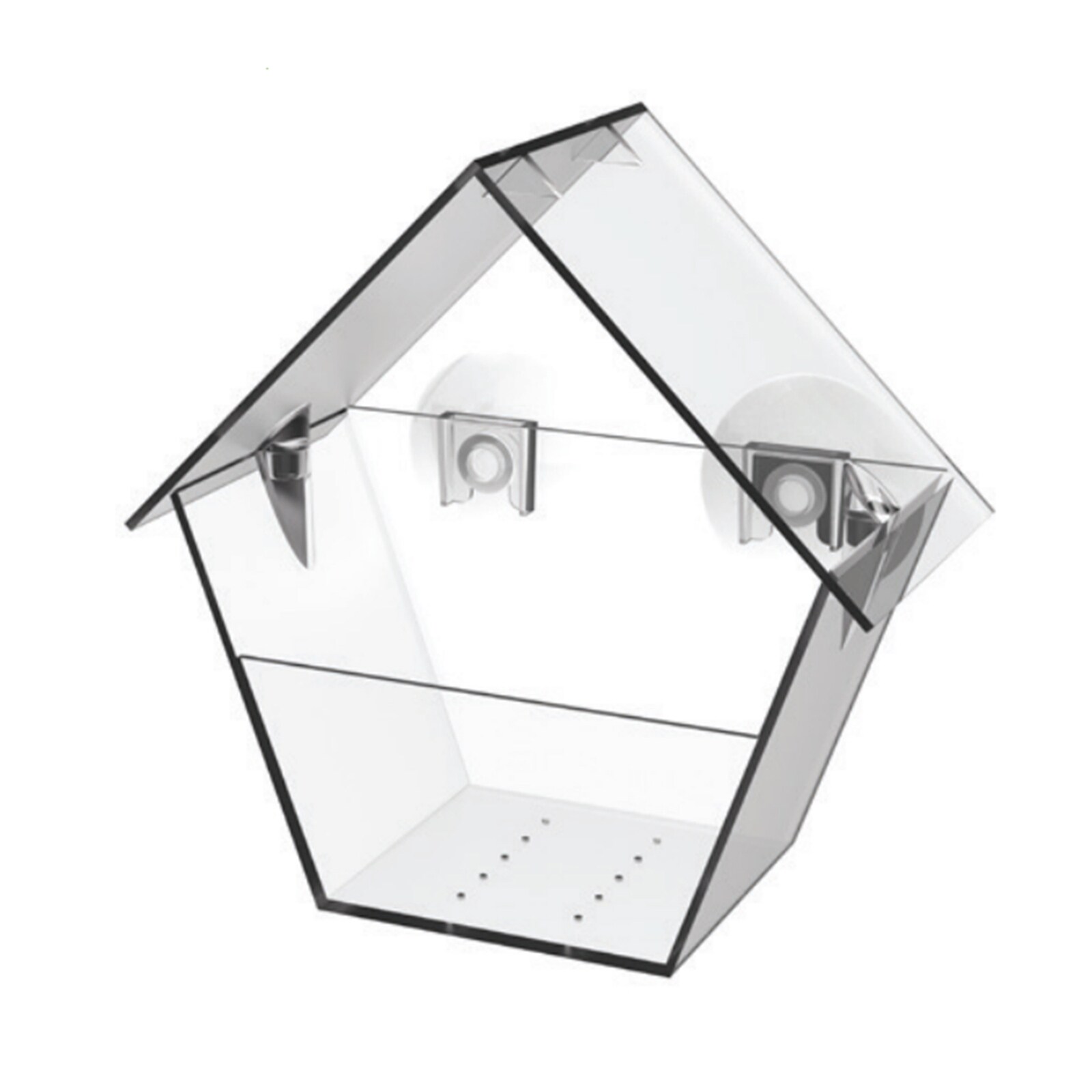 HTI-Living Vogelfutterhaus Nessa transparent 1-teilig 