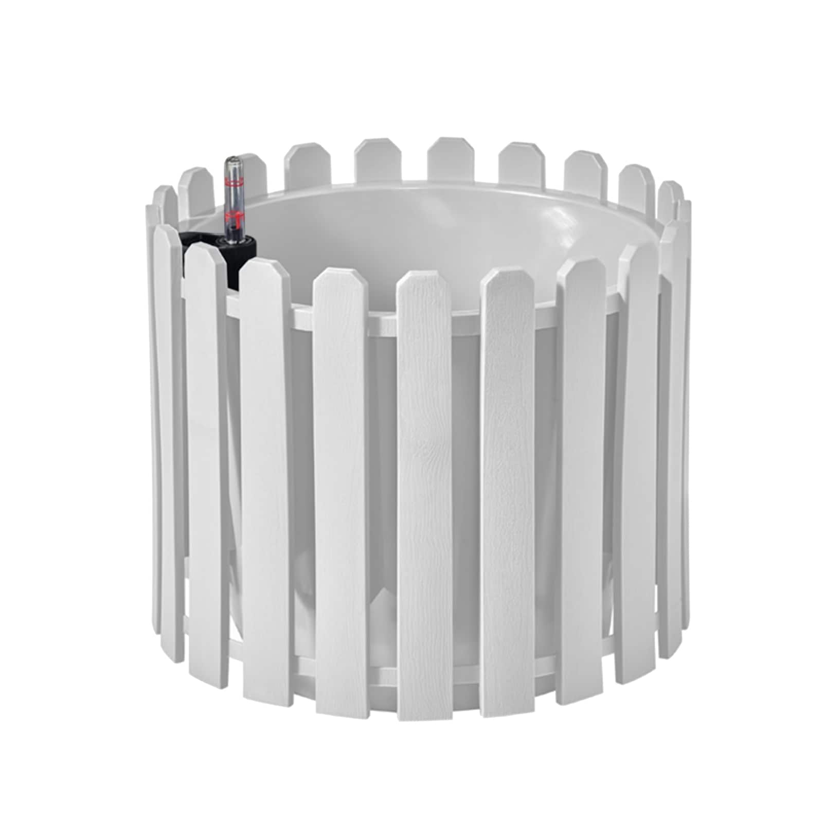 HTI-Living Blumentopf mit Wasserspeicher Nessa rund wei&szlig; 