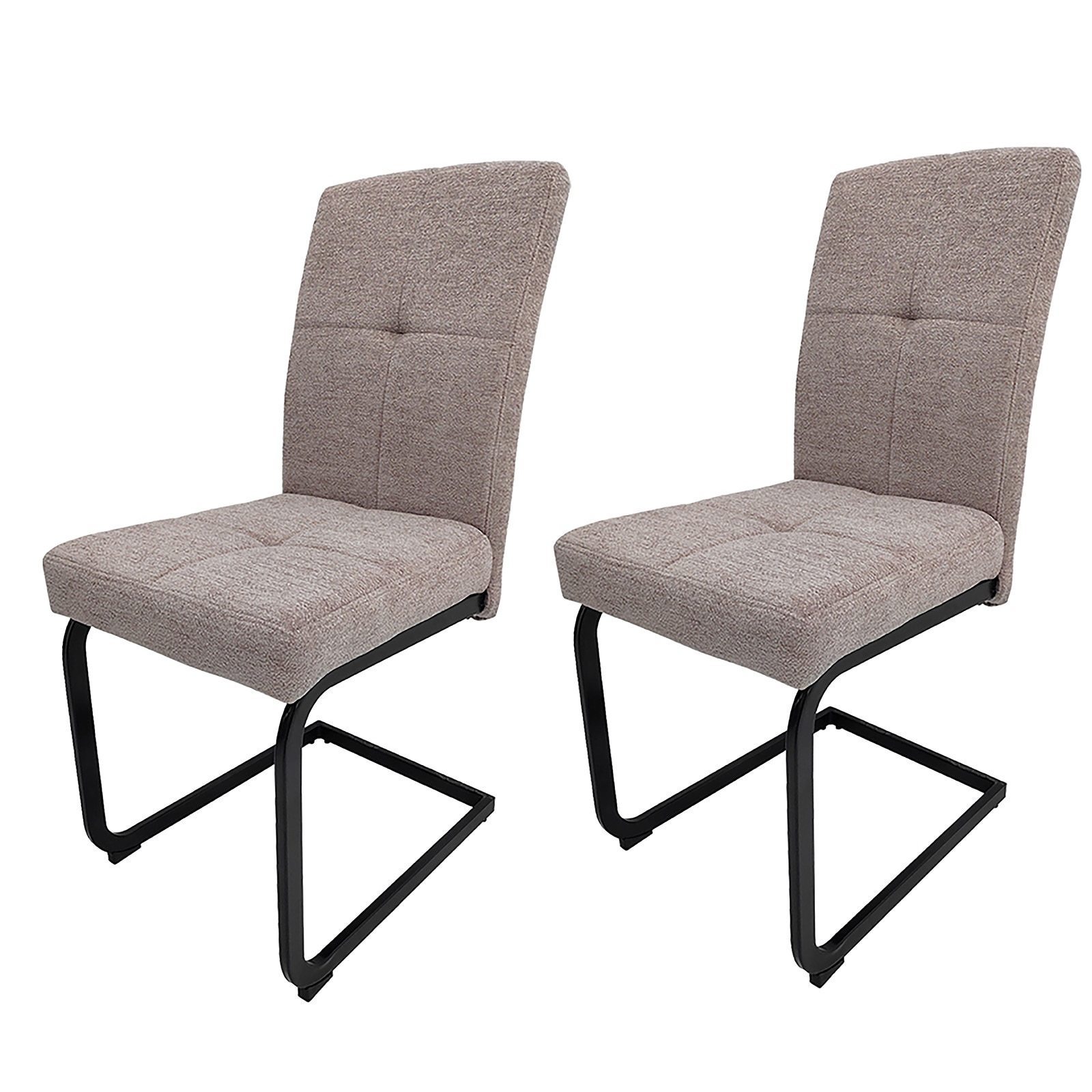 HTI-Living Schwingstuhl 2er Set Kinsey Braun 