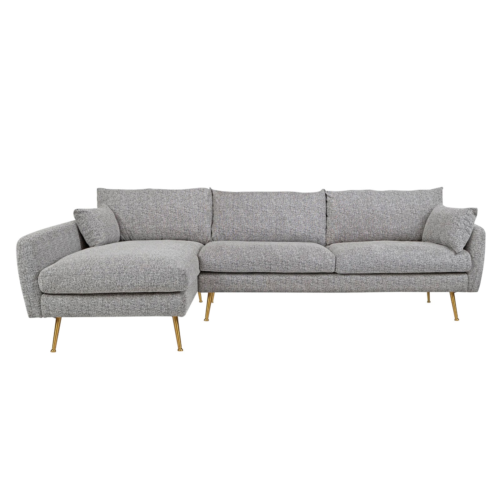 HTI-Living Ecksofa Antonius Webstoff Grau links 
