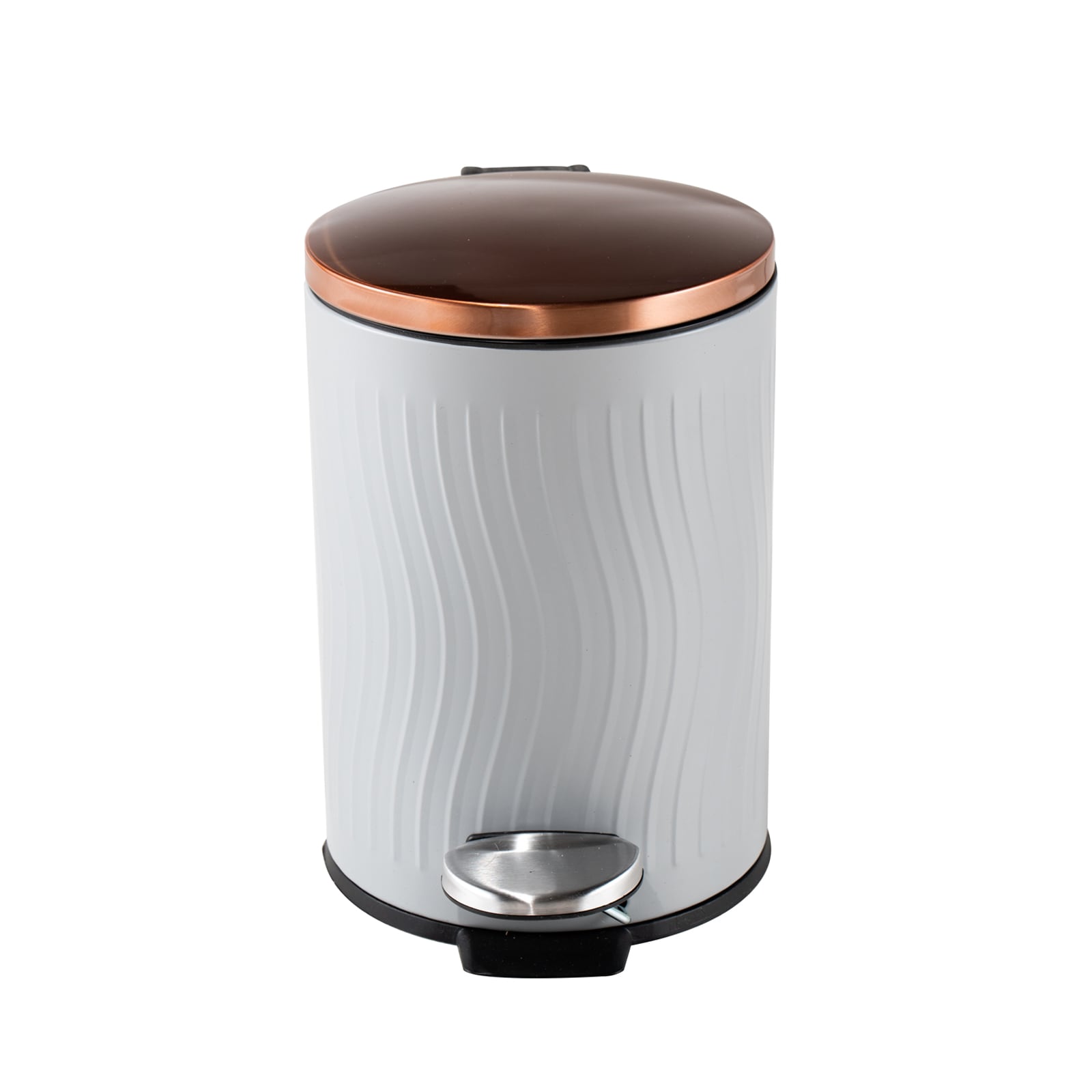 HTI-Living Kosmetikeimer Jannik 3 Liter Grau Kupfer 