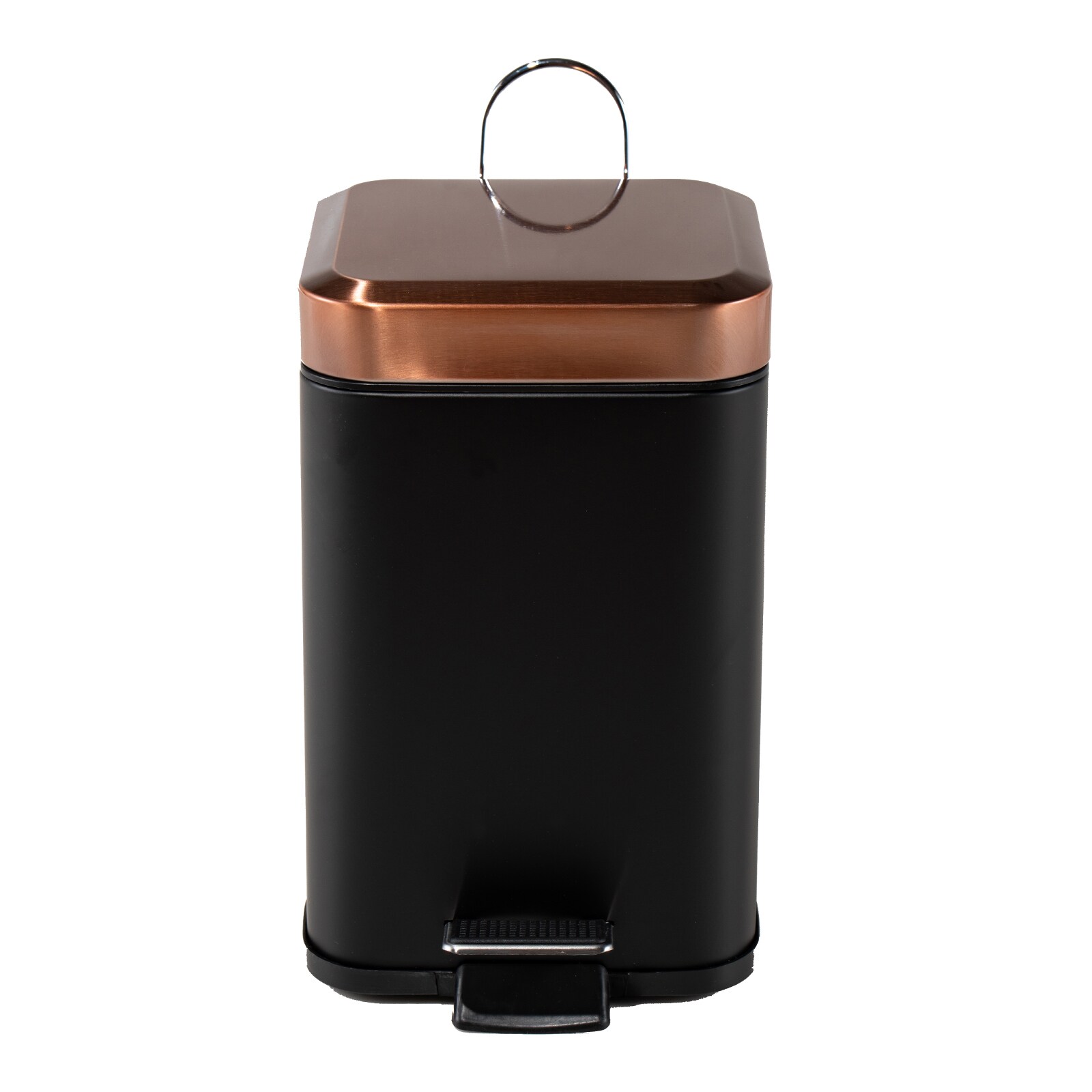 HTI-Living Treteimer eckig Jannik 3 Liter Schwarz Kupfer 