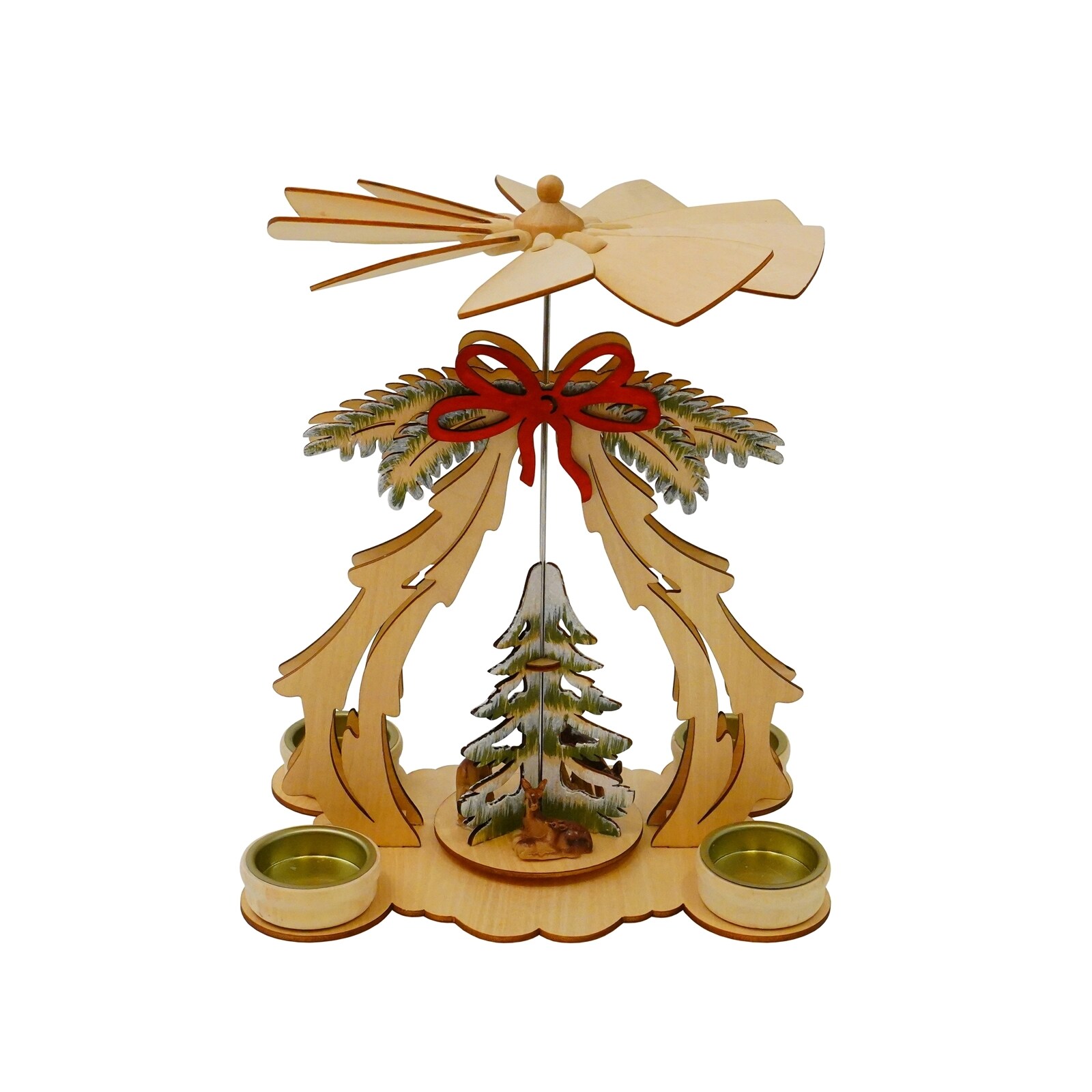 HTI-Living Tischpyramide mit Tannenbaum und Schleife 