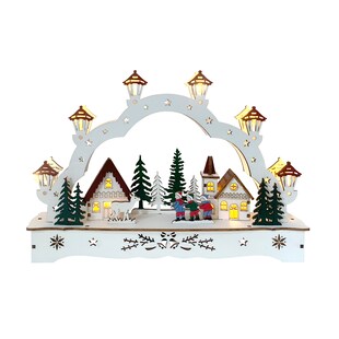 HTI-Living Schwibbogen Kinder mit Reh 