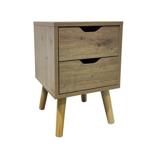 HTI-Living Nachtschrank 2 Schubladen Thekla 2945 