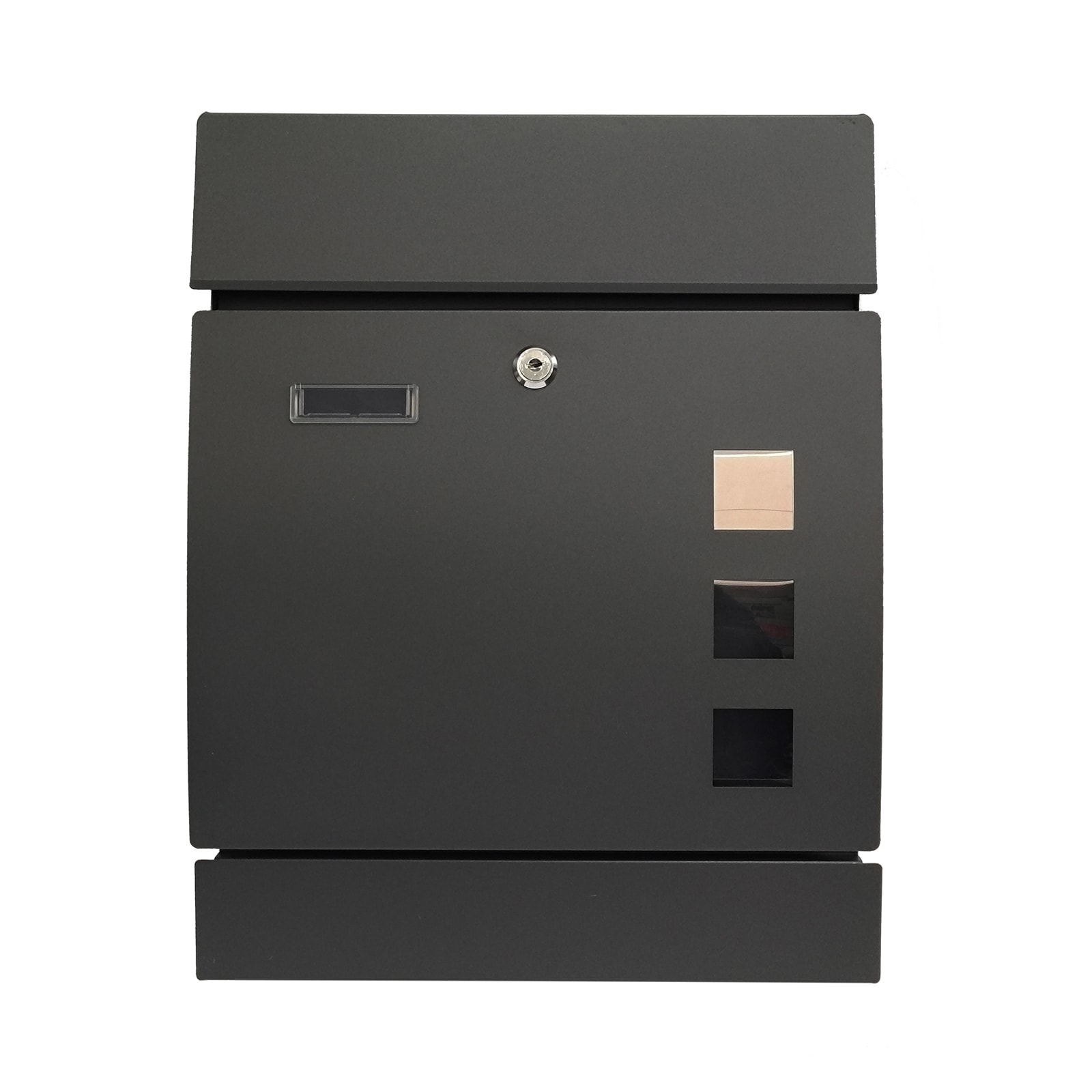 HTI-Living Briefkasten Amin Anthrazit gew&ouml;lbt 