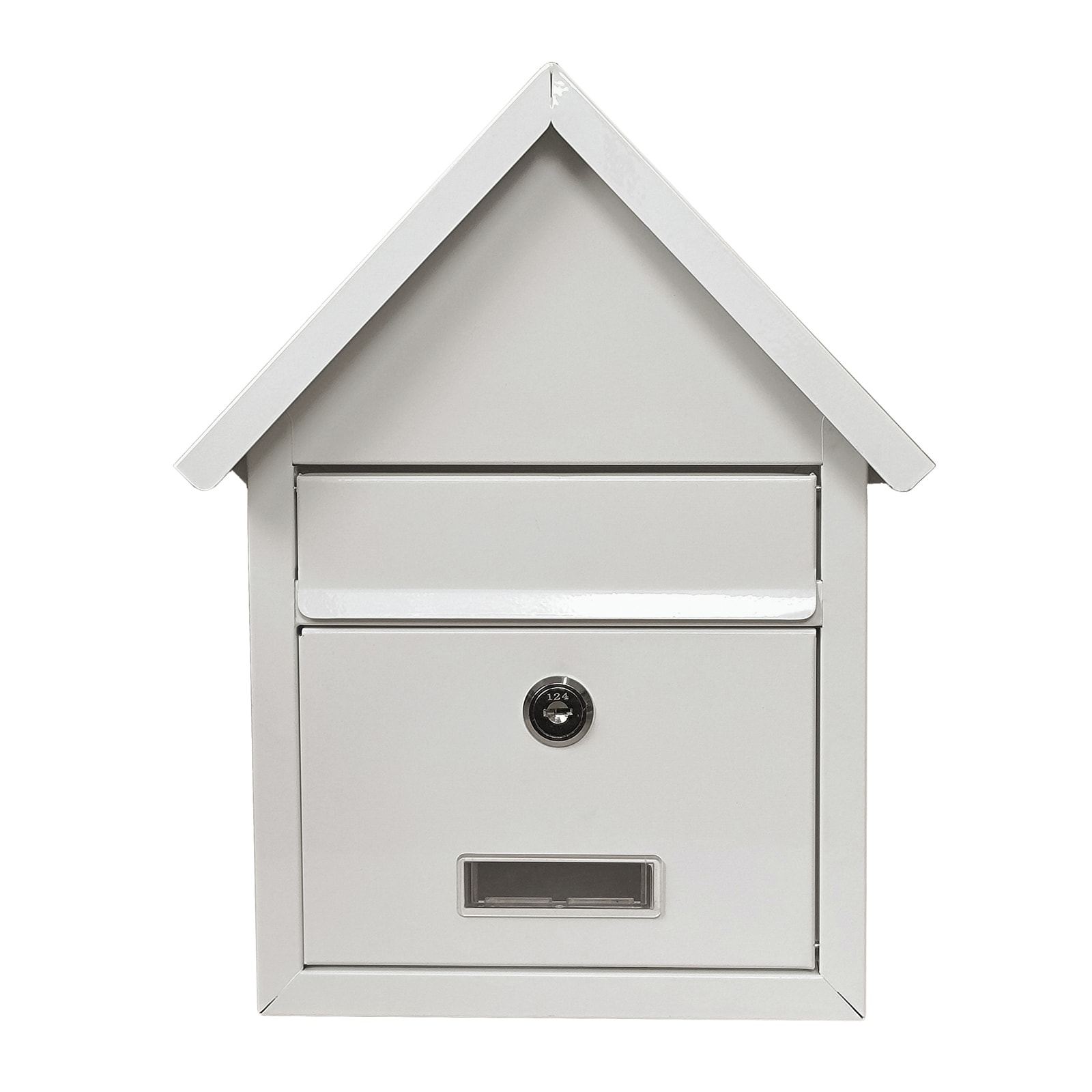 HTI-Living Briefkasten Amin Wei&szlig; mit Spitzdach 