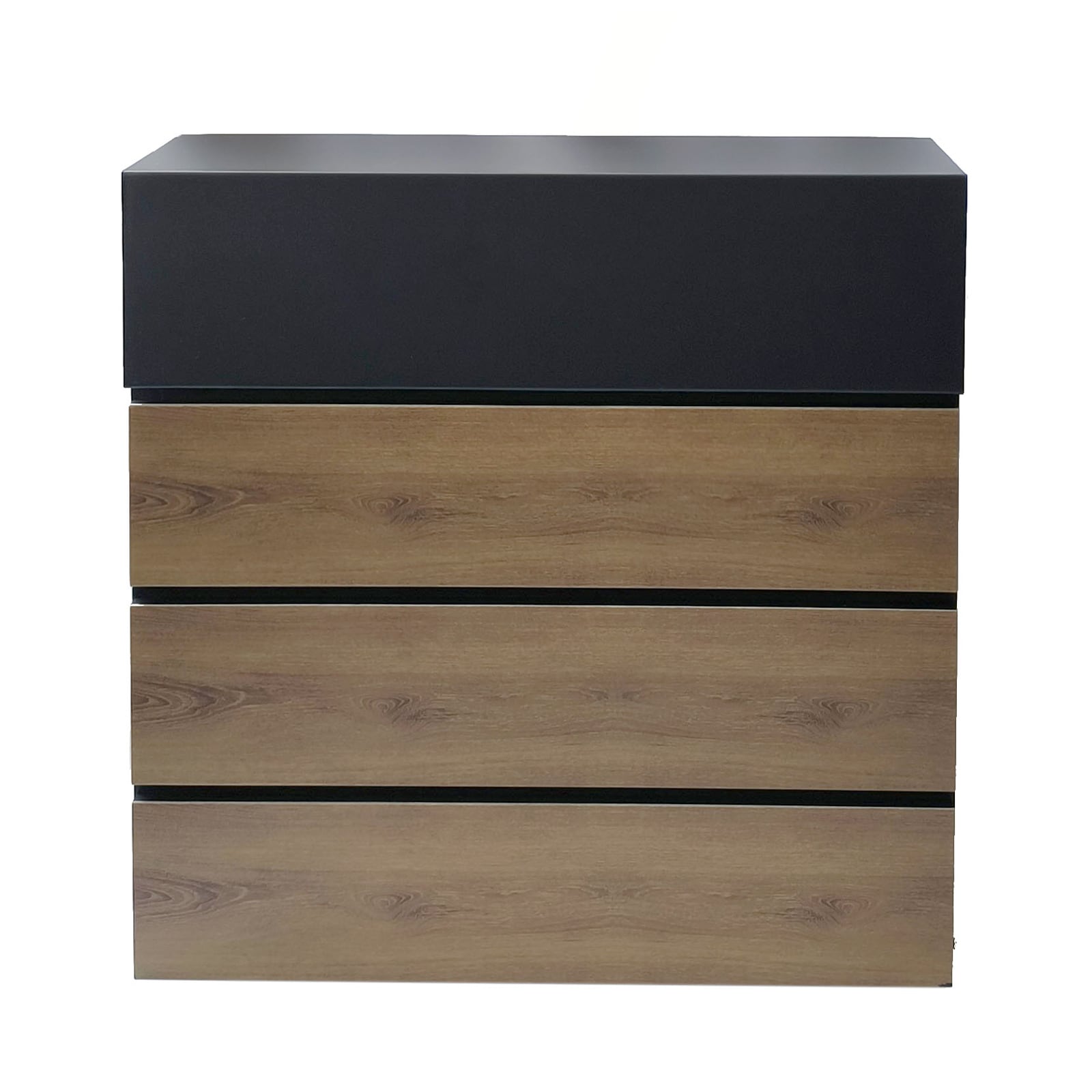 HTI-Living Briefkasten Amin Holzoptik mit Zeitungsfach 