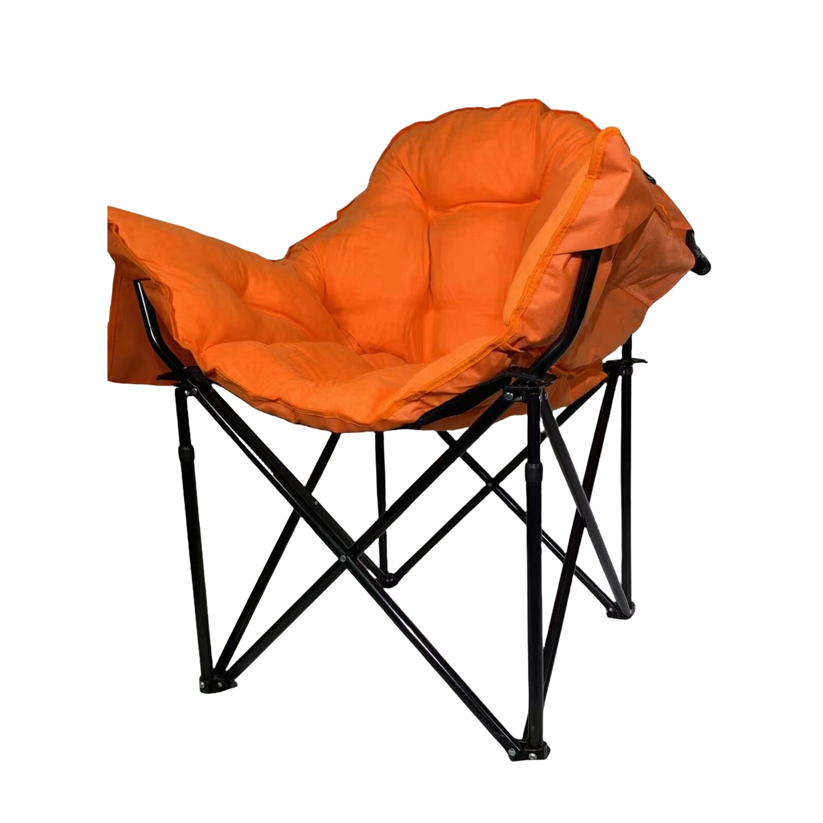 HTI-Living Klappbarer Komfortsessel mit weichem Velvet Bezug 