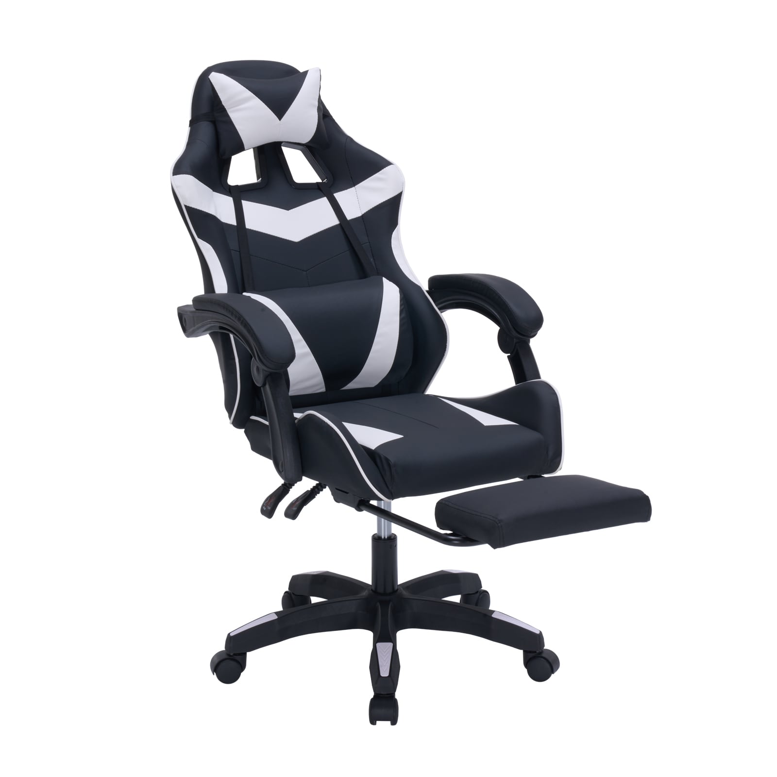 HTI-Living Gaming Stuhl Krit Eco Schwarz-Wei&szlig; 