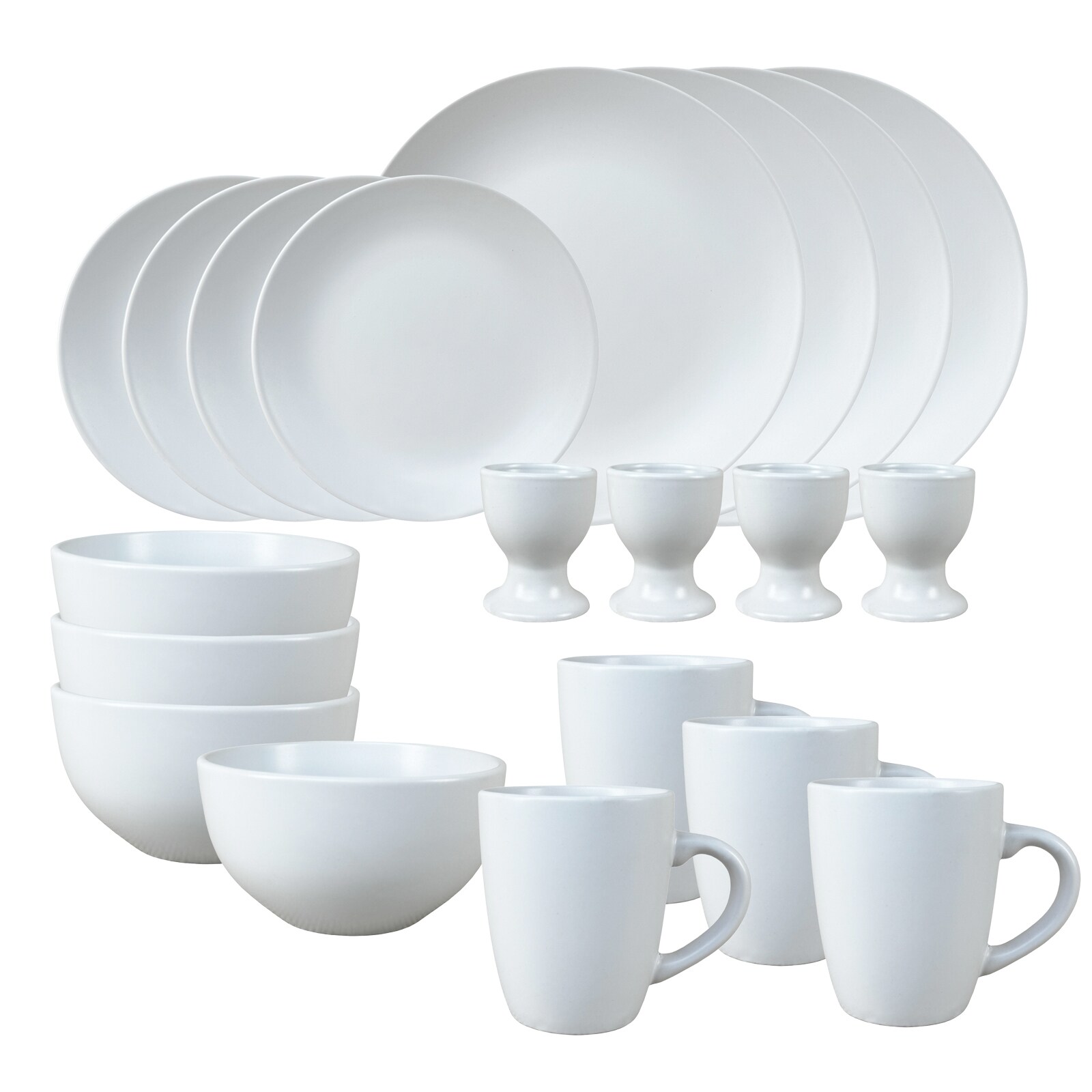 NTK-Collection Geschirrset 20-teilig Wei&szlig; Antonia 