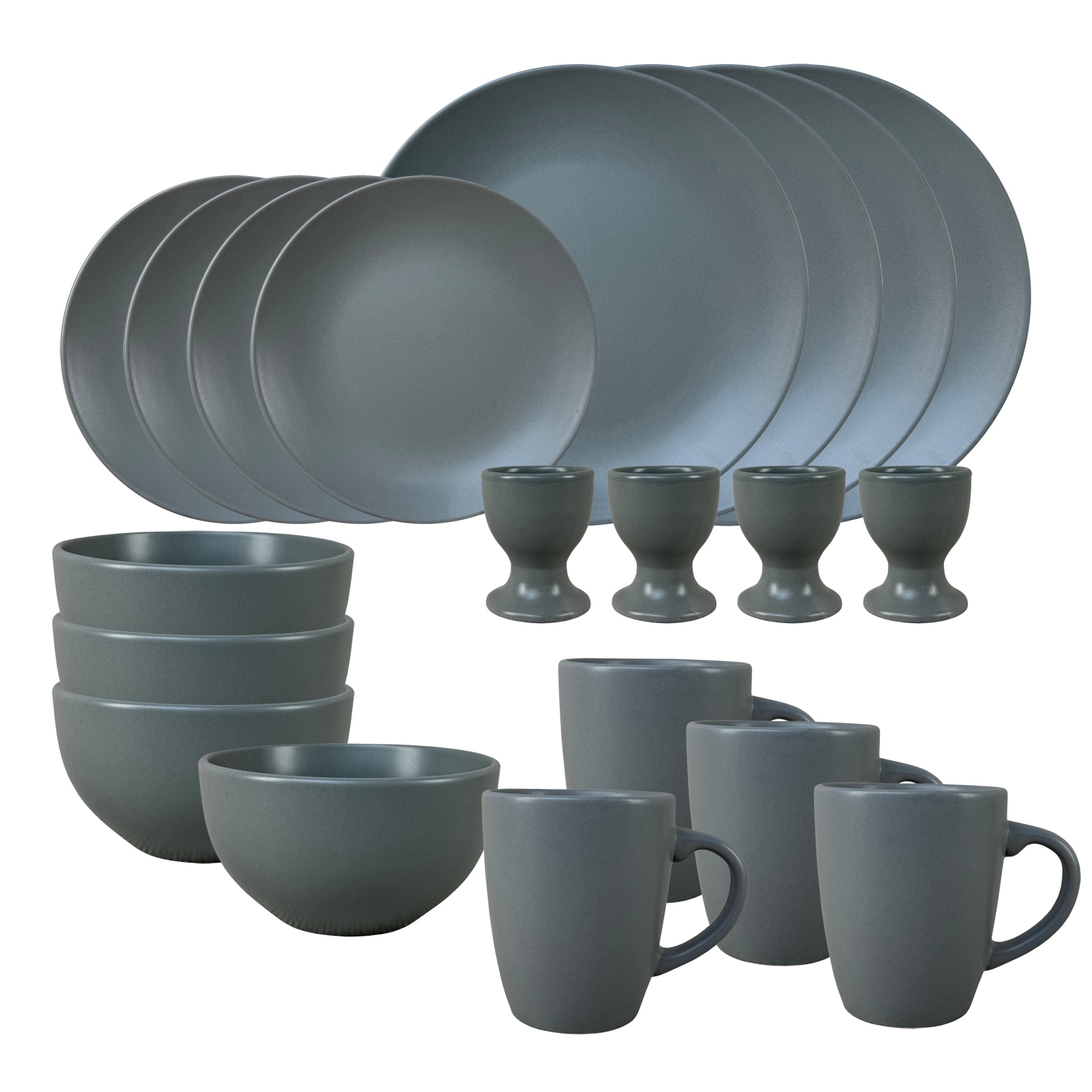 NTK-Collection Geschirrset 20-teilig Grau Antonia 