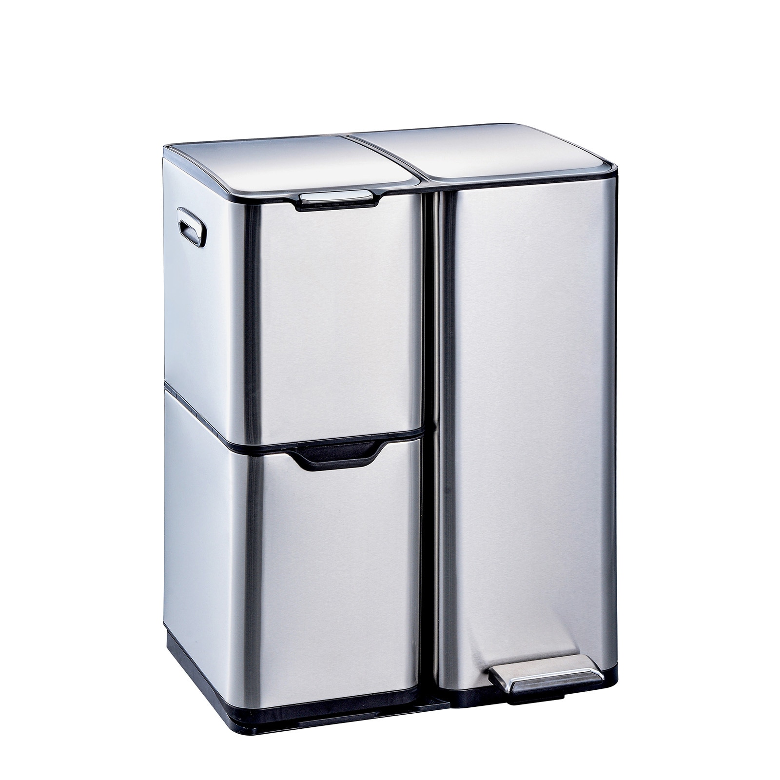 HTI-Living Abfalleimer M&uuml;lltrennsystem mit 3 Beh&auml;ltern 