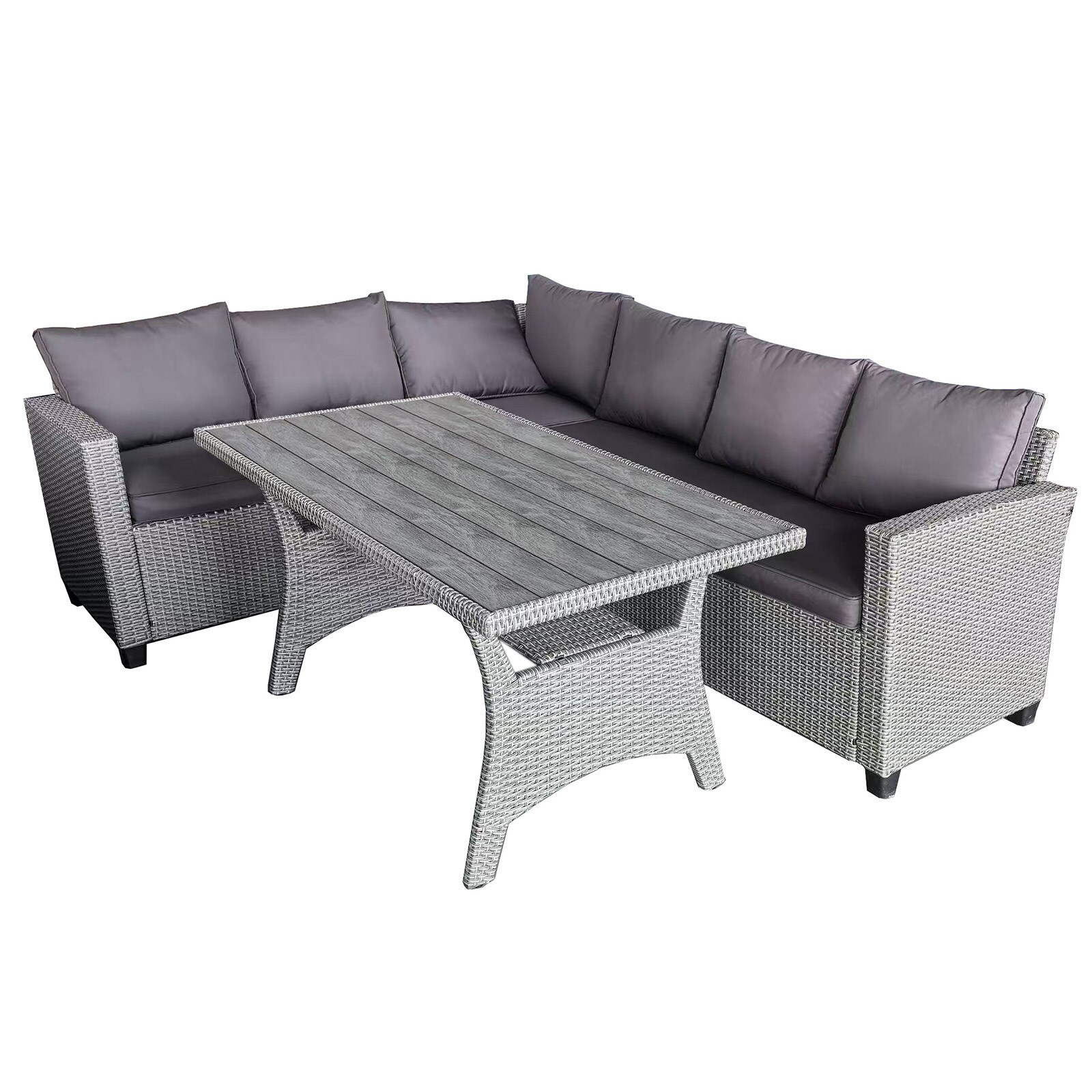 HTI-Living Outdoor M&ouml;bel Ecksofa mit Tisch 